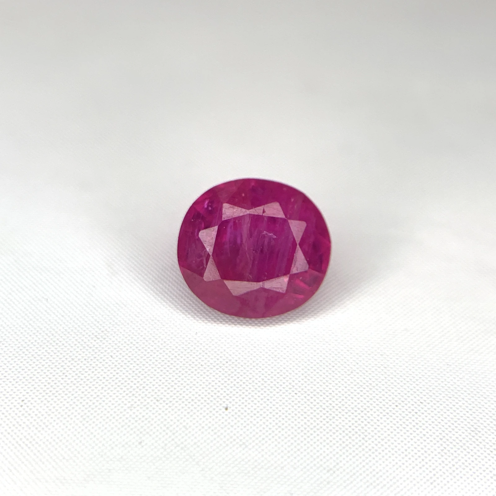 Natural 0.67ct Pinkish Red Ruby Afghanistan IGI Certified Loose Gemstone — view 7