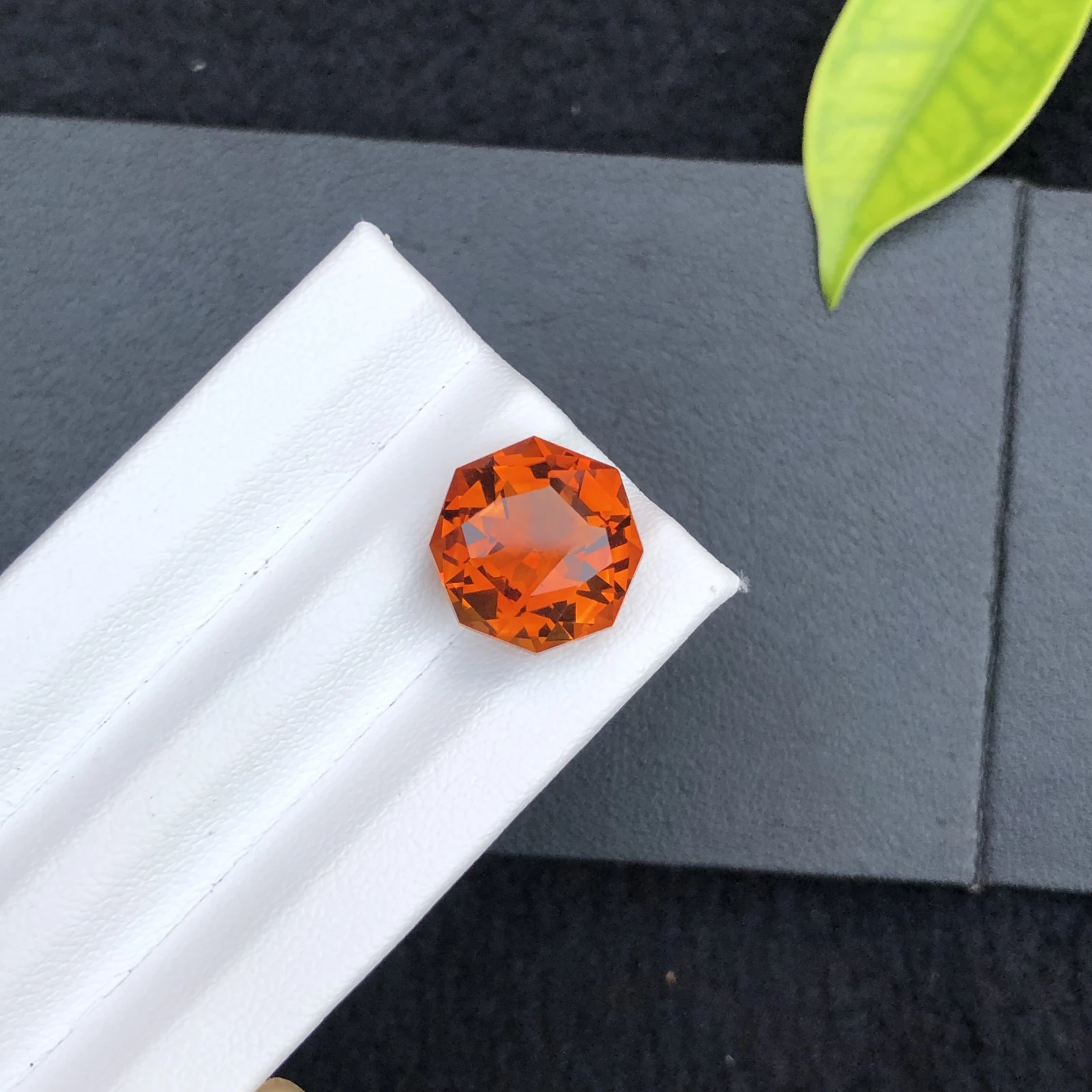 8.20ct Natural Madeira Citrine Octagon Shape Faceted Loose Gemstone — view 3