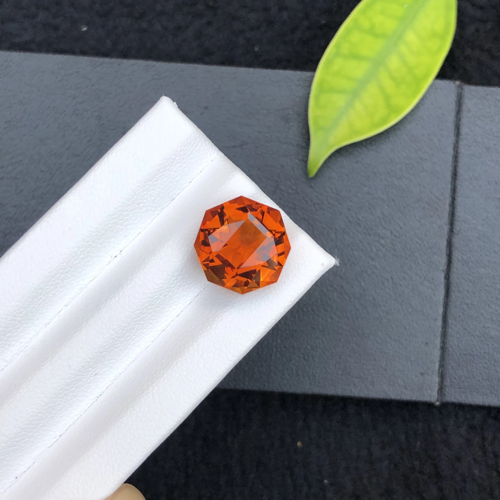 8.20ct Natural Madeira Citrine Octagon Shape Faceted Loose Gemstone — view 5