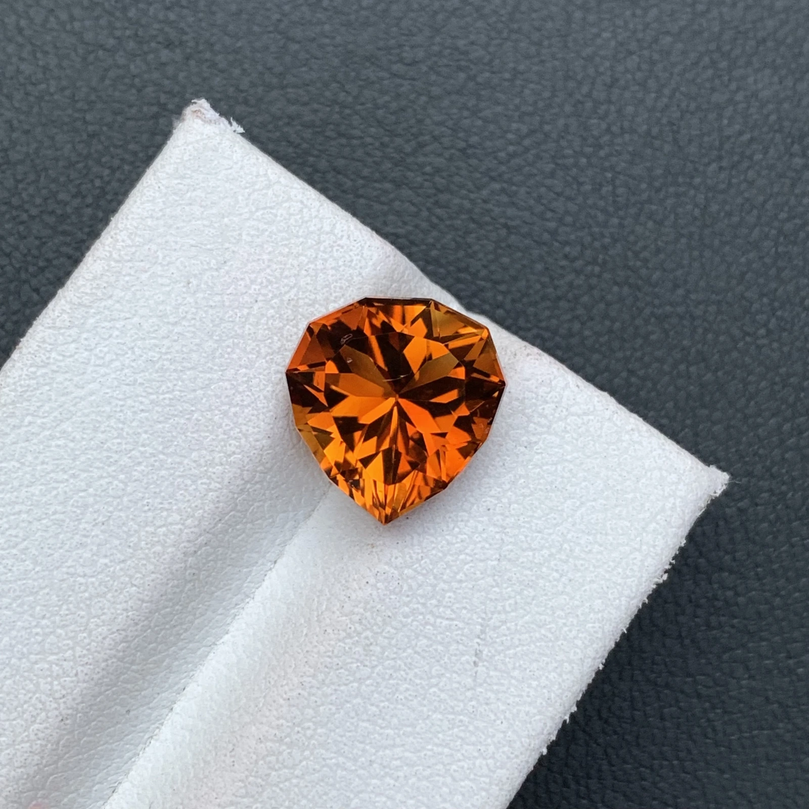 4.59ct Natural Madeira Citrine Orange Color Fancy Faceted Loose Gemstone — view 1