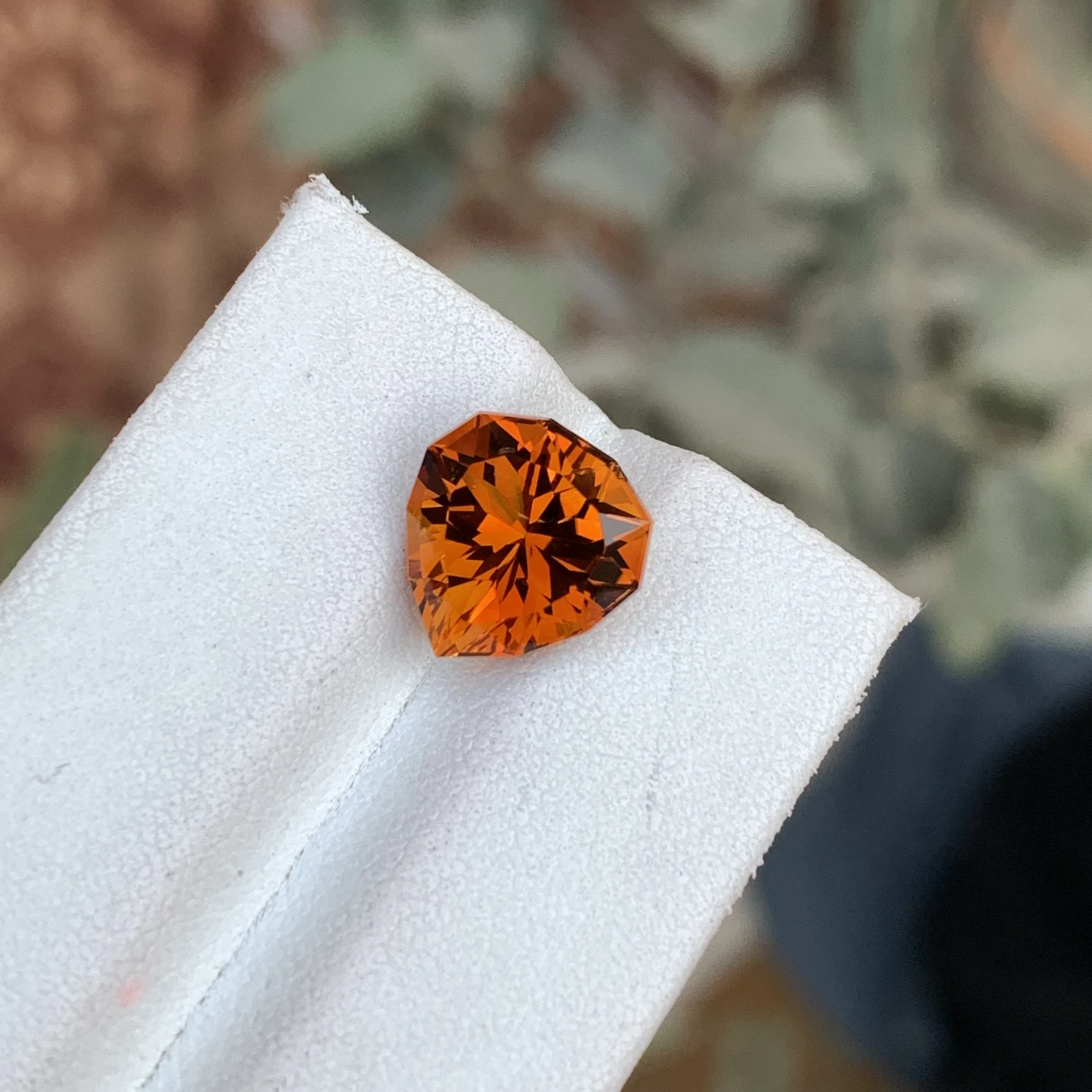 4.59ct Natural Madeira Citrine Orange Color Fancy Faceted Loose Gemstone — view 4