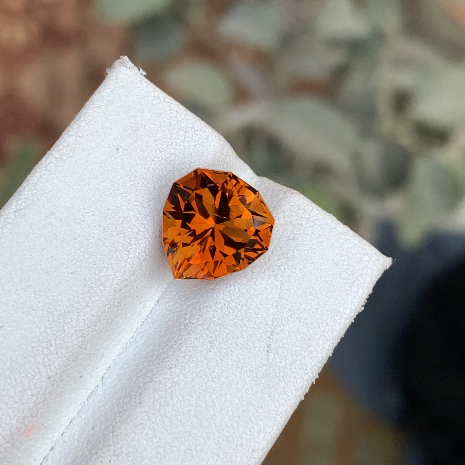 4.59ct Natural Madeira Citrine Orange Color Fancy Faceted Loose Gemstone — view 6