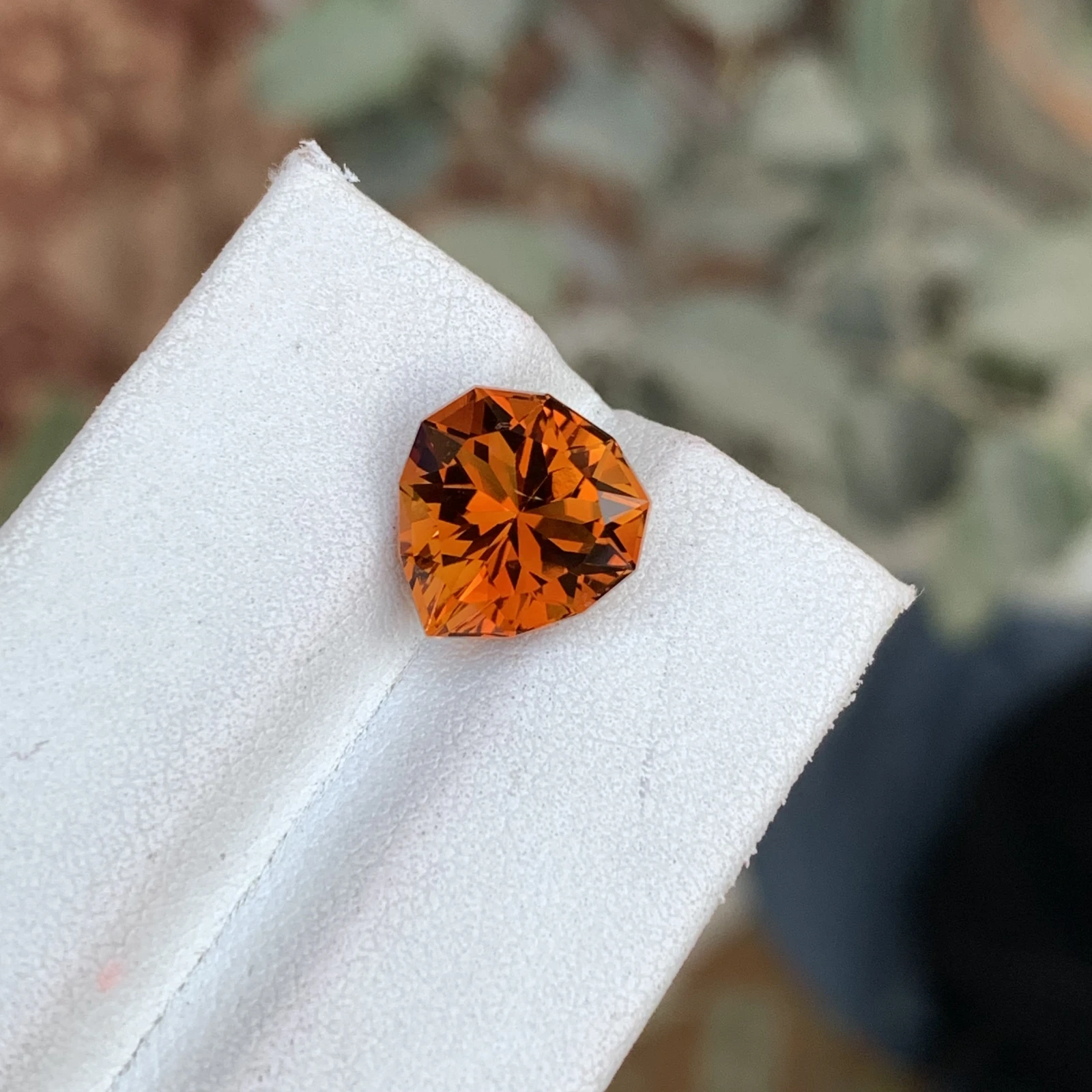 4.59ct Natural Madeira Citrine Orange Color Fancy Faceted Loose Gemstone — view 5