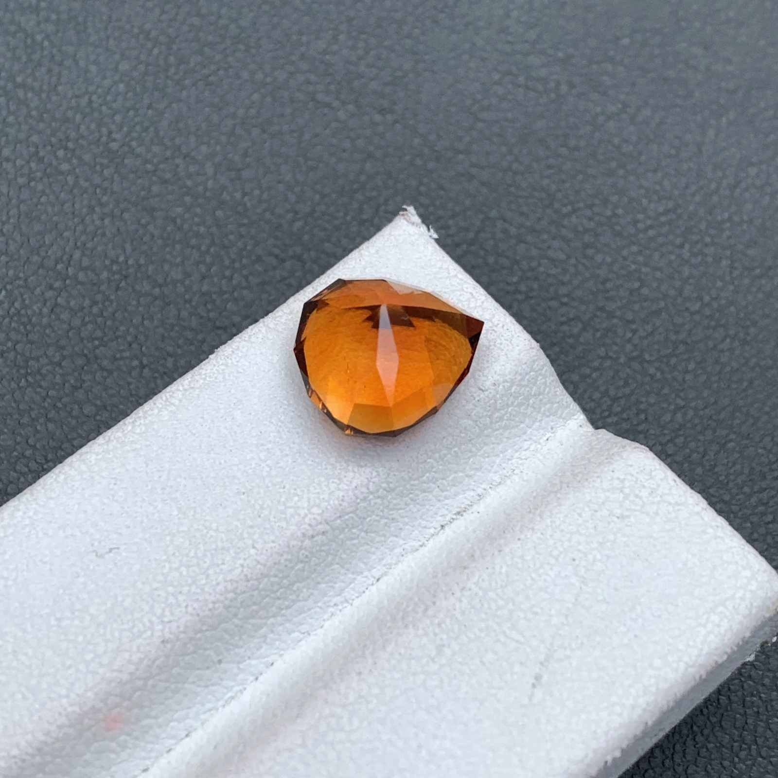 4.59ct Natural Madeira Citrine Orange Color Fancy Faceted Loose Gemstone — view 8