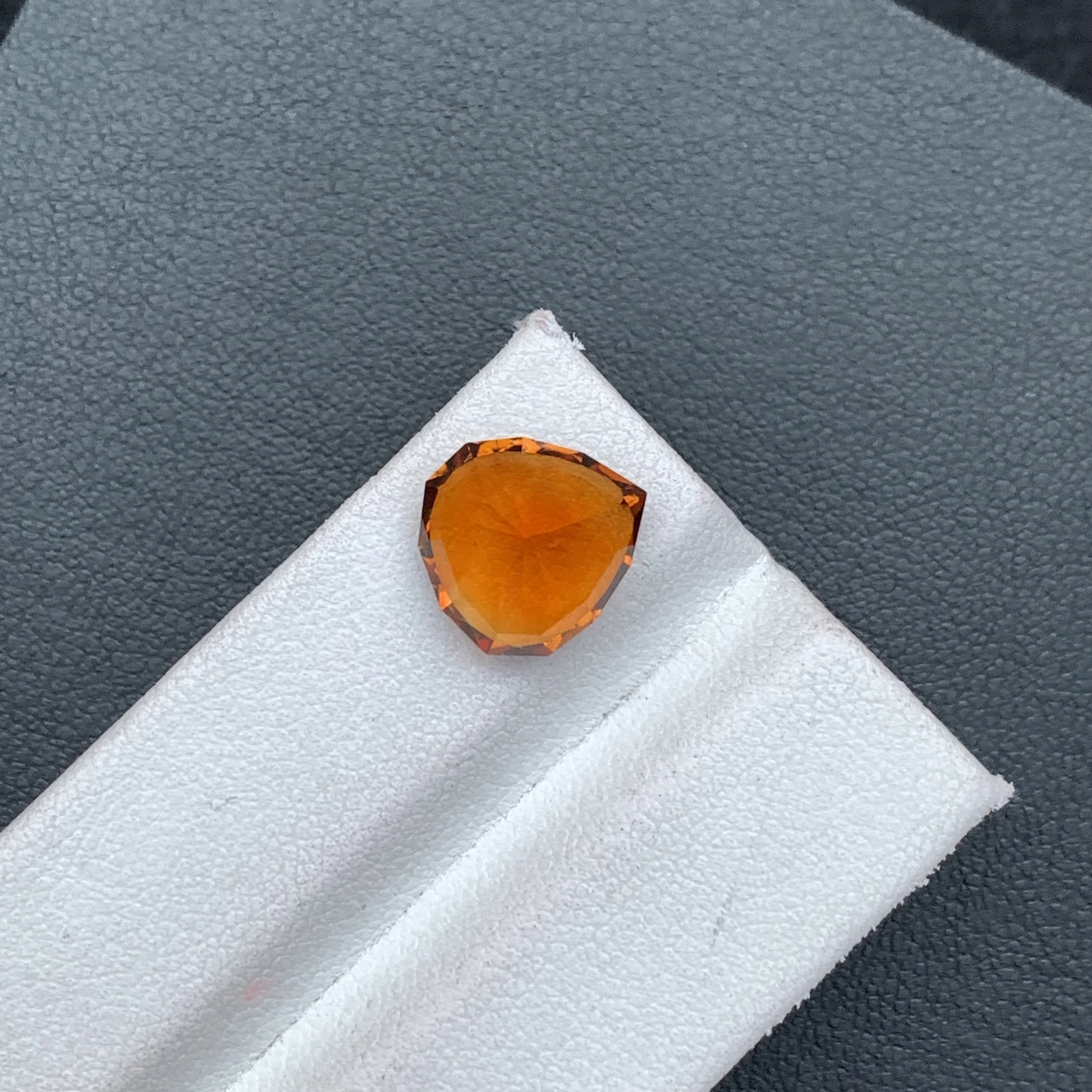4.59ct Natural Madeira Citrine Orange Color Fancy Faceted Loose Gemstone — view 7