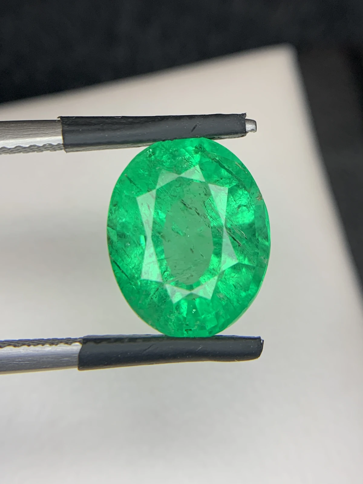 Bellerophon Certified 6.54 Ct Natural Panjshir Emerald Oval Shape Loose Gemstone — view 13