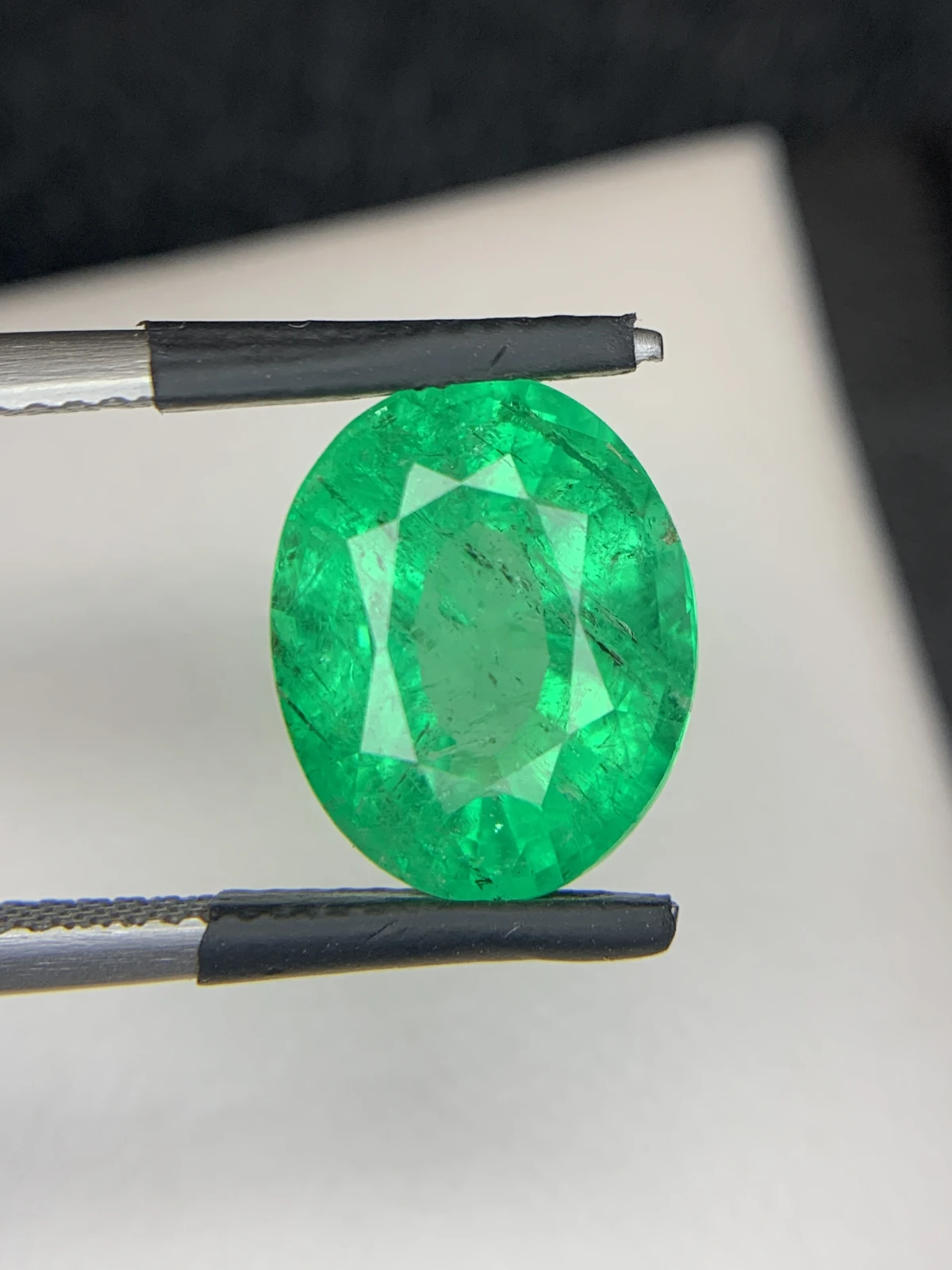Bellerophon Certified 6.54 Ct Natural Panjshir Emerald Oval Shape Loose Gemstone — view 14
