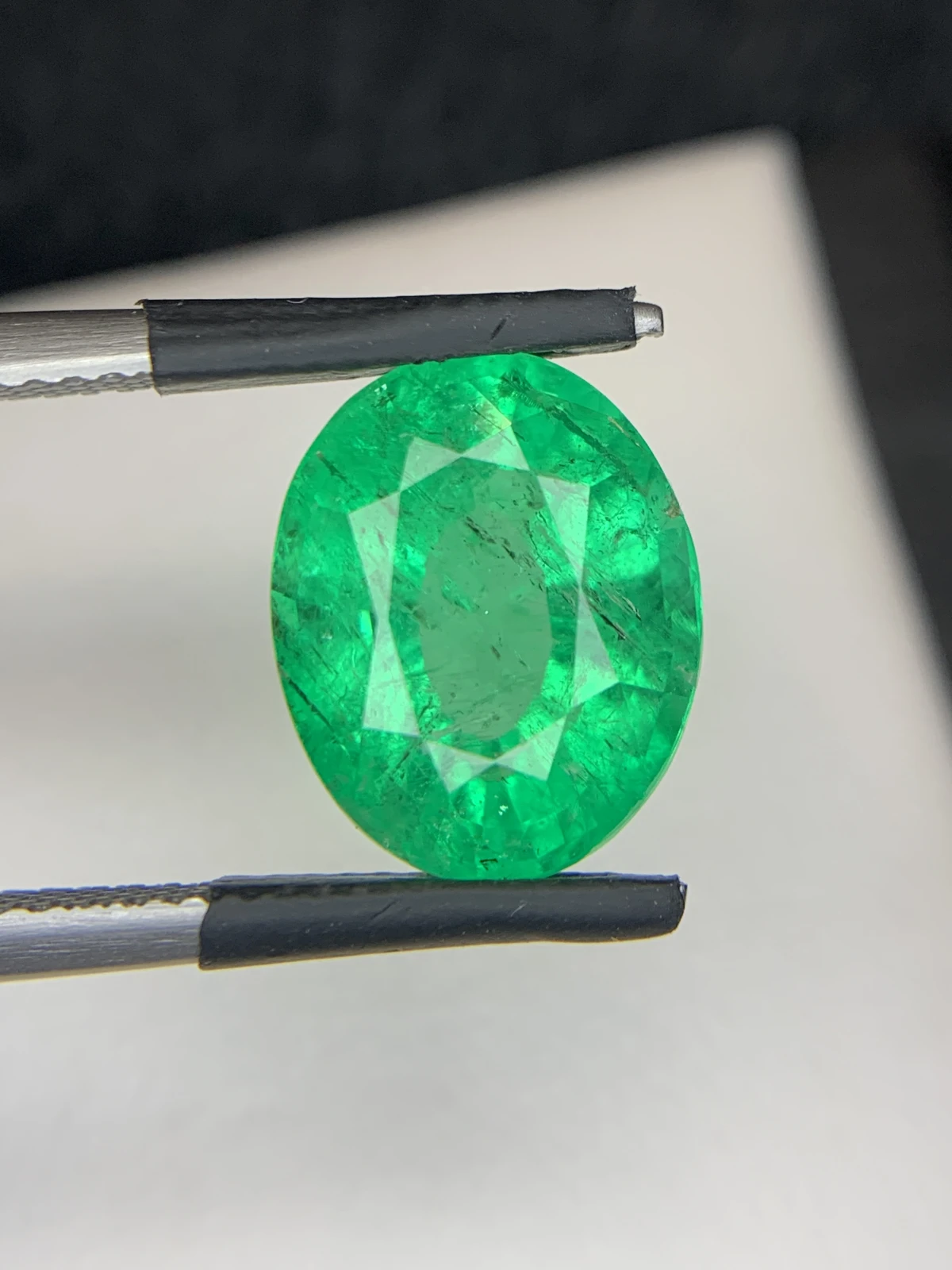 Bellerophon Certified 6.54 Ct Natural Panjshir Emerald Oval Shape Loose Gemstone — view 15