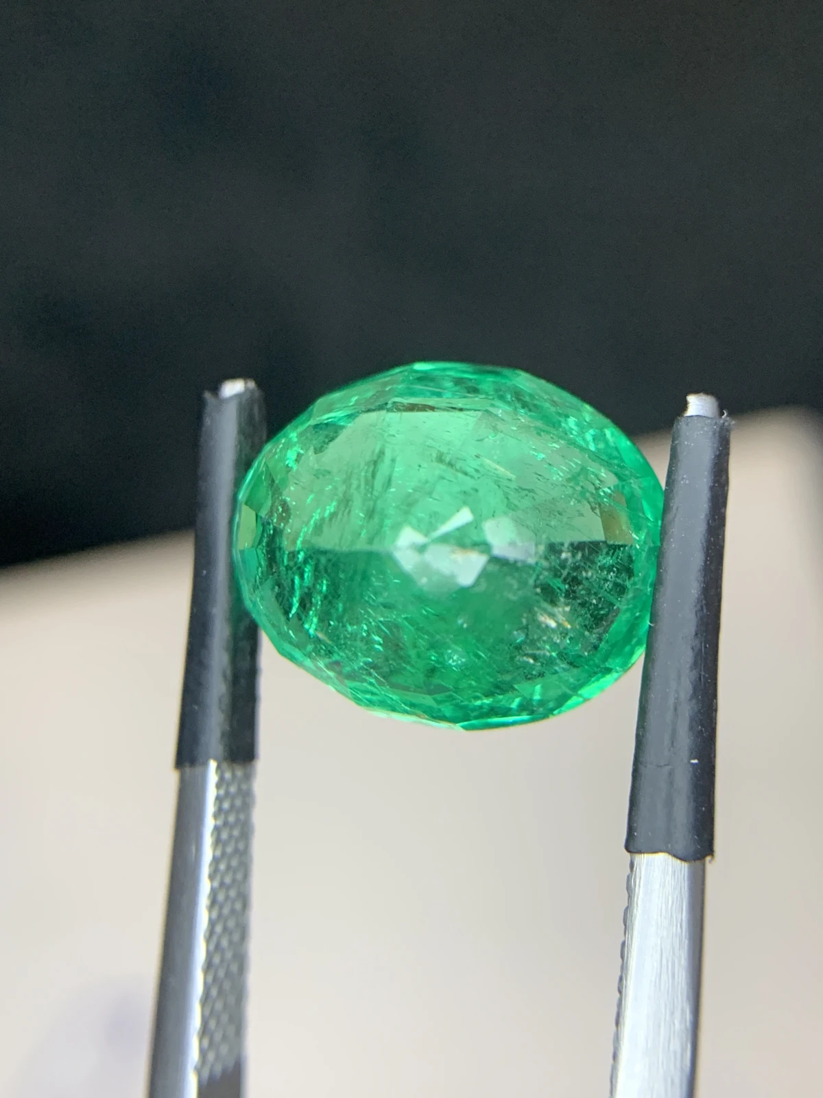 Bellerophon Certified 6.54 Ct Natural Panjshir Emerald Oval Shape Loose Gemstone — view 7