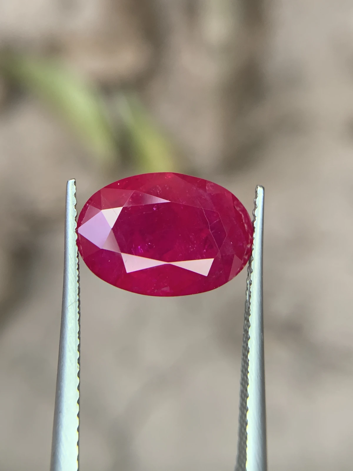 Bellerophon Certified 6.809 Ct Natural Ruby Oval Shape  Loose Gemstone — view 10