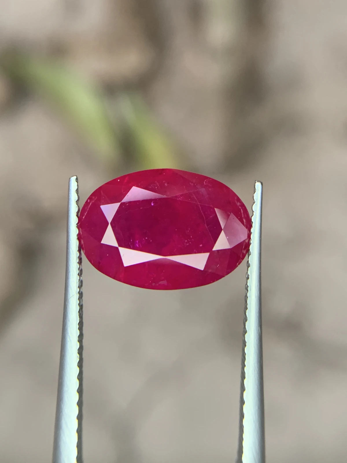 Bellerophon Certified 6.809 Ct Natural Ruby Oval Shape  Loose Gemstone — view 9