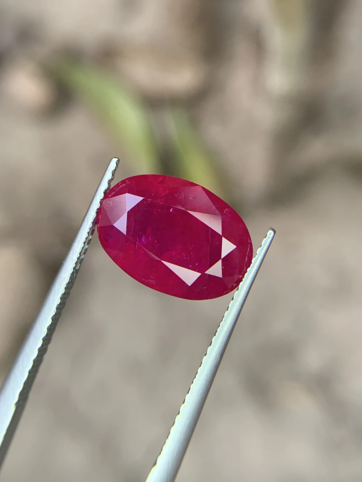 Bellerophon Certified 6.809 Ct Natural Ruby Oval Shape  Loose Gemstone — view 6