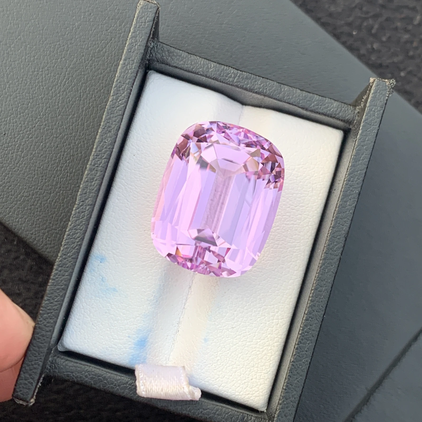 54.10ct Natural Pink Kunzite Cushion Loose Gemstone from Afghanistan — view 2