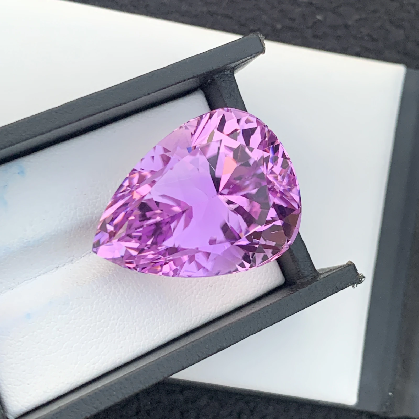 94.75ct Natural Pink Kunzite Pear Shape Loose Gemstone from Afghanistan — view 8