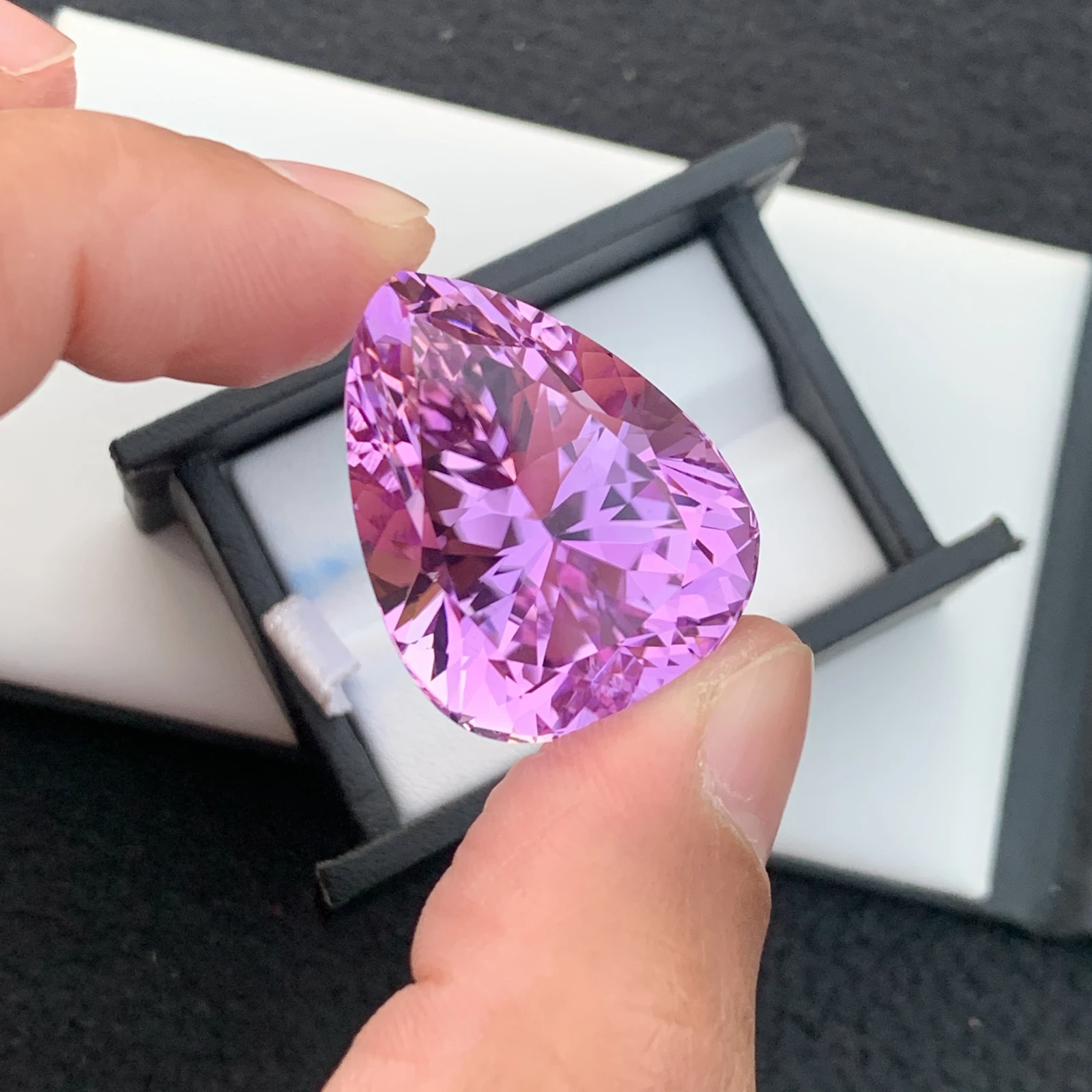 94.75ct Natural Pink Kunzite Pear Shape Loose Gemstone from Afghanistan — view 11
