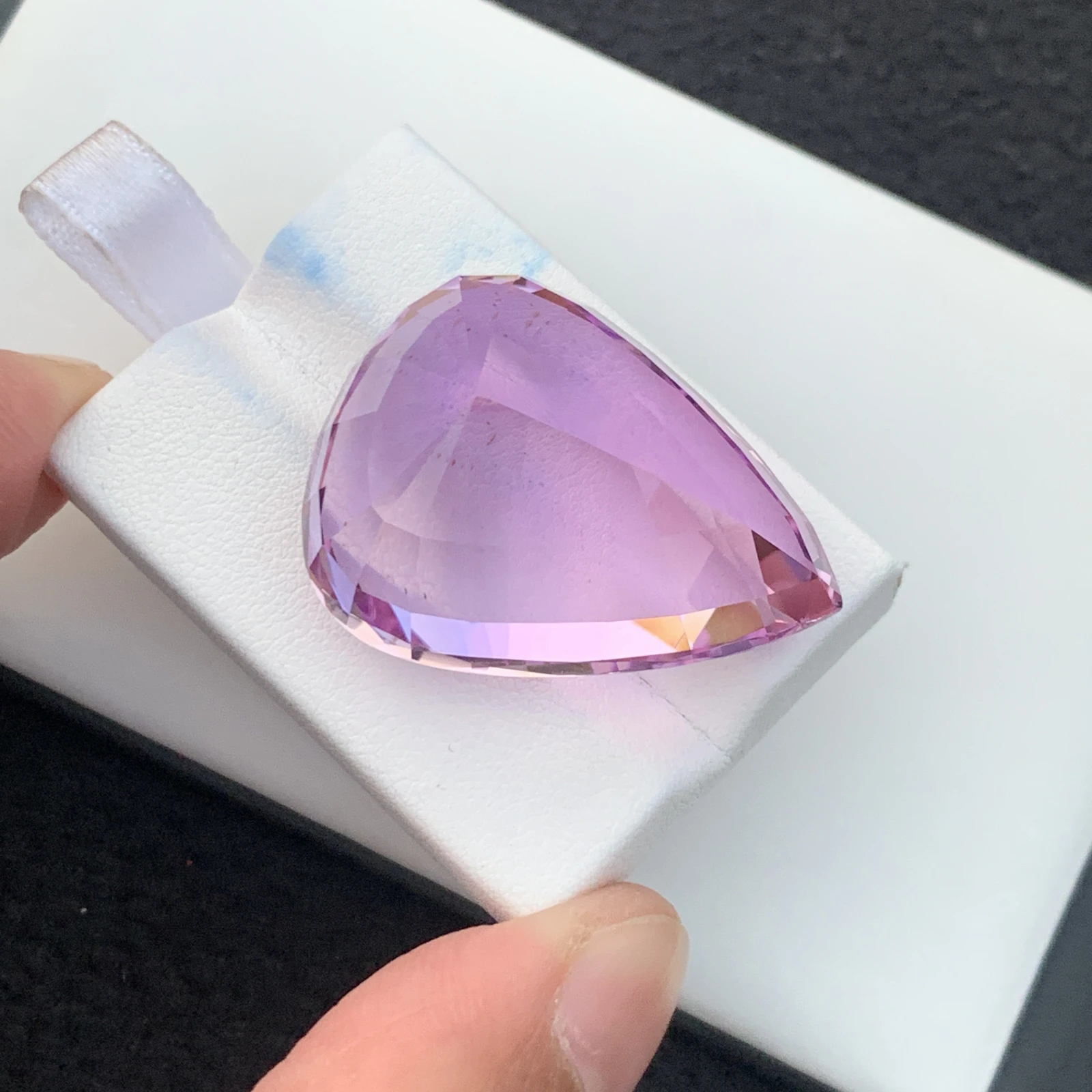 94.75ct Natural Pink Kunzite Pear Shape Loose Gemstone from Afghanistan — view 12