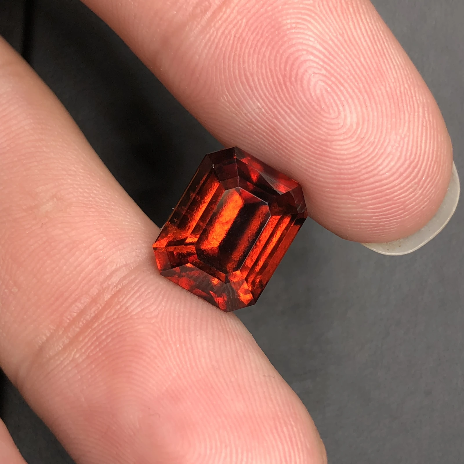 8.83 Carat Natural Spessartine Garnet Faceted Loose Gemstone — view 12