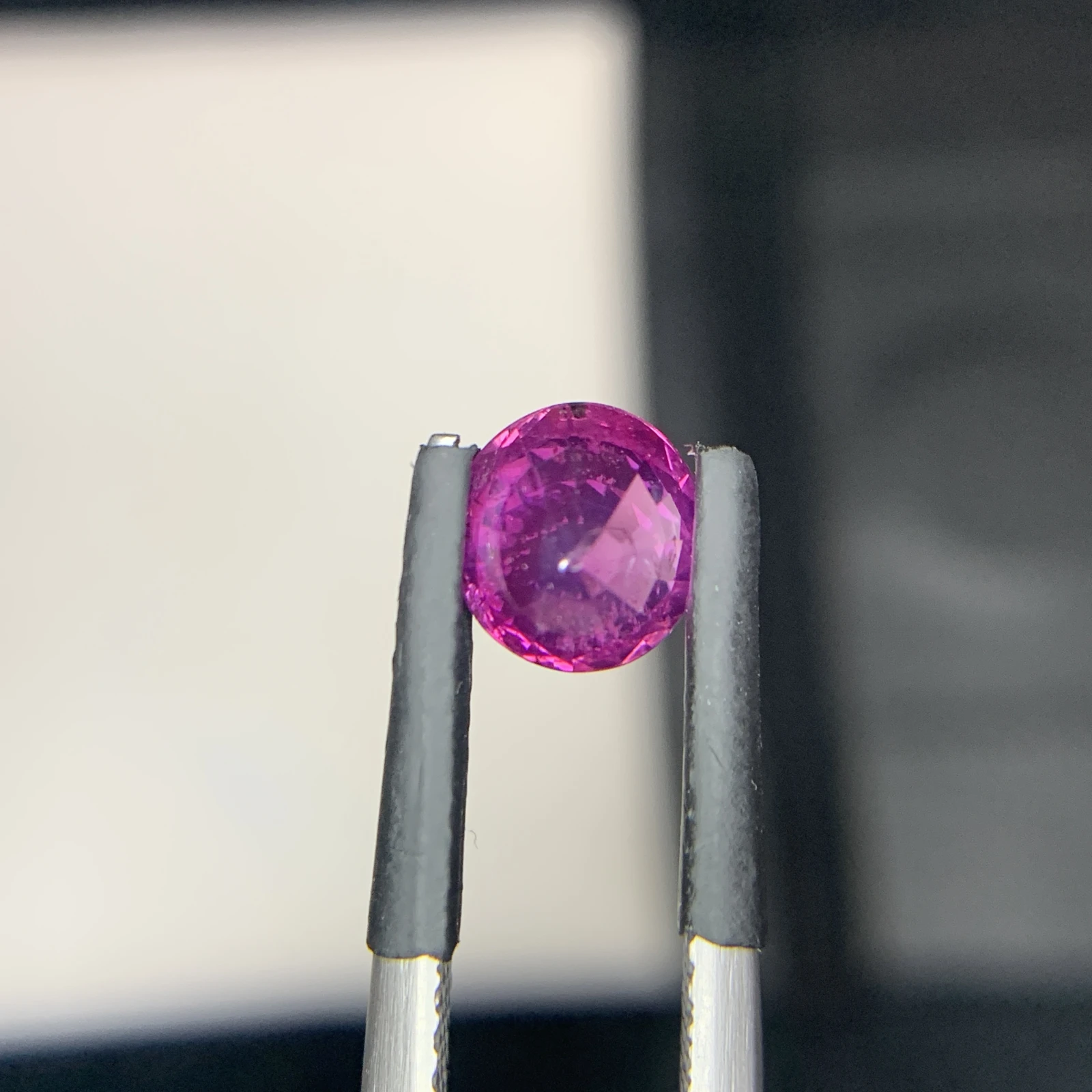 1.35 ct Natural Kashmir Pinkish Purple Sapphire Oval Shape Loose Gemstone from Pakistan — view 10