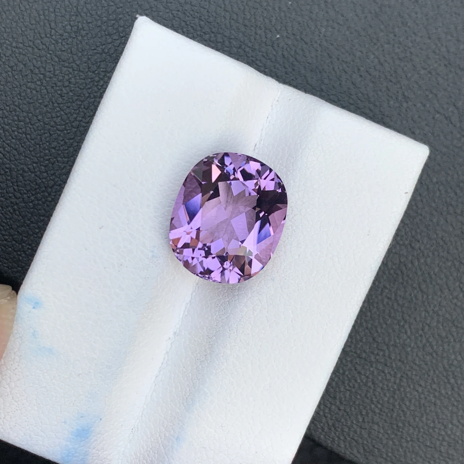 7.45 ct Natural Purple Amethyst Oval Shape Loose Gemstone — view 6