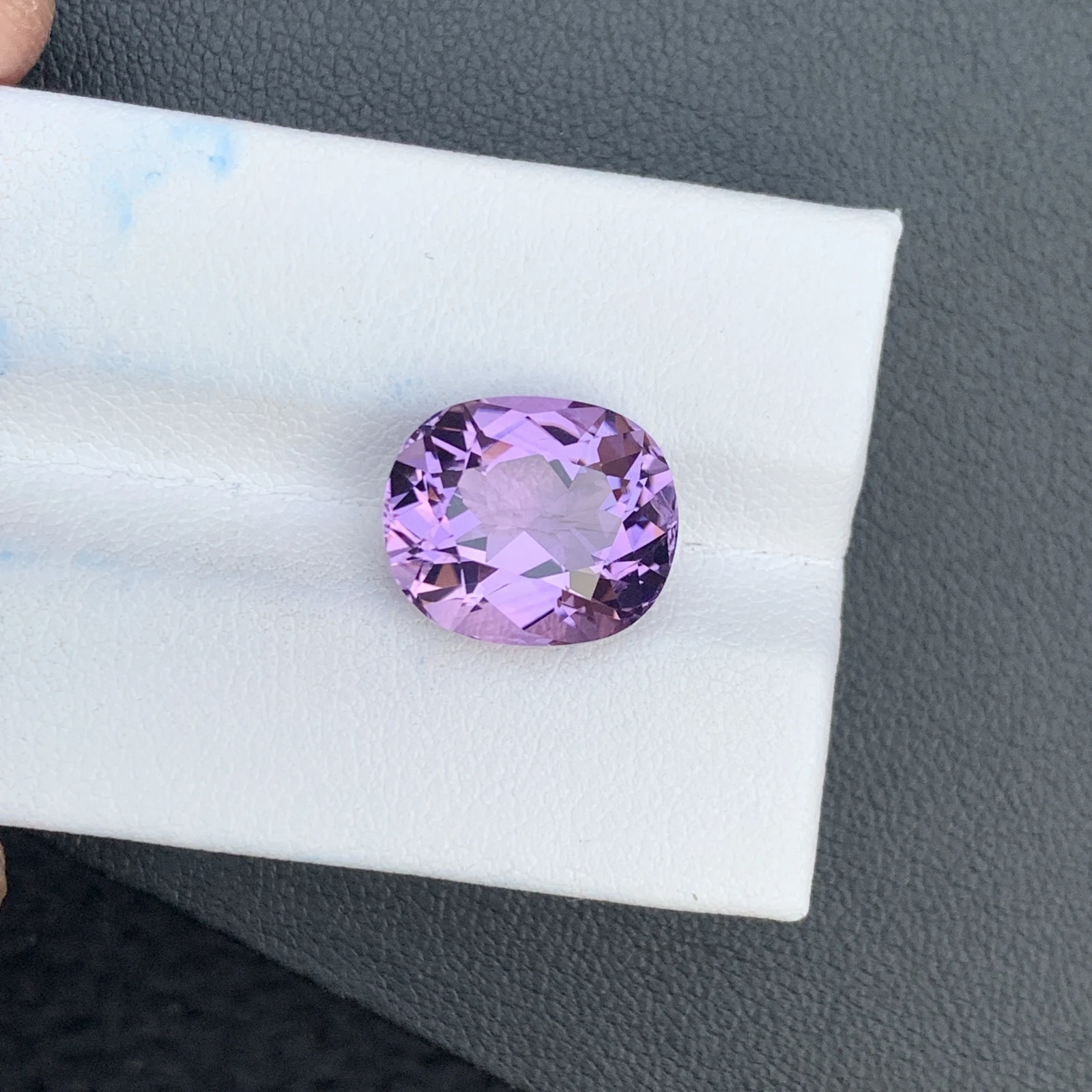 7.45 ct Natural Purple Amethyst Oval Shape Loose Gemstone — view 8