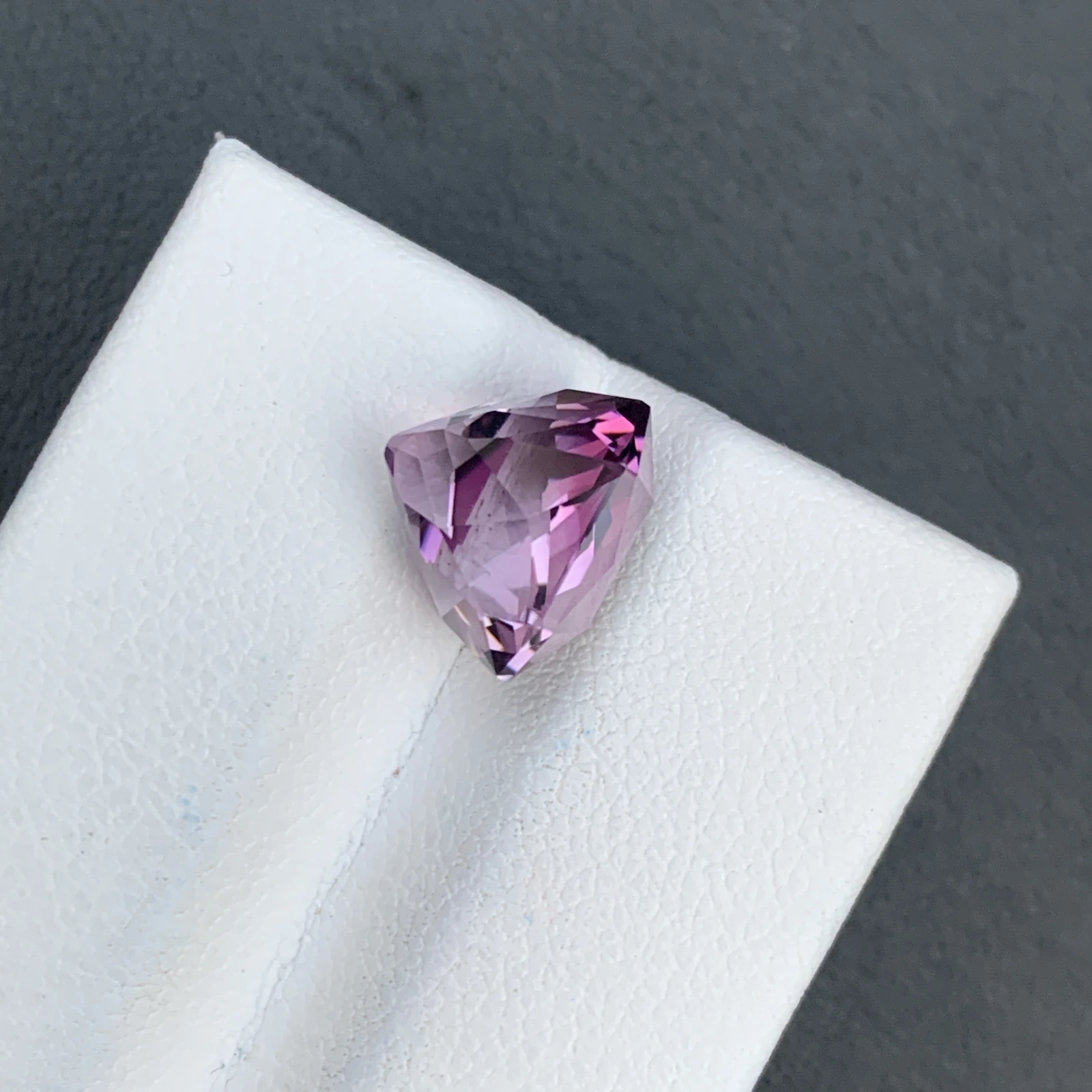 5.85 ct Natural Amethyst Asscher Shape Loose Gemstone — view 10