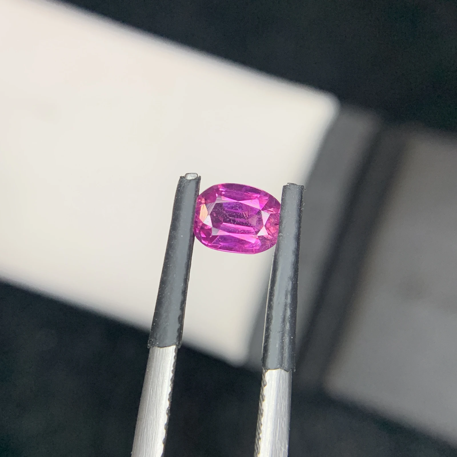 0.76 carat Natural Pink Kashmir Sapphire Cushion Shape Loose Gemstone from Pakistan — view 14