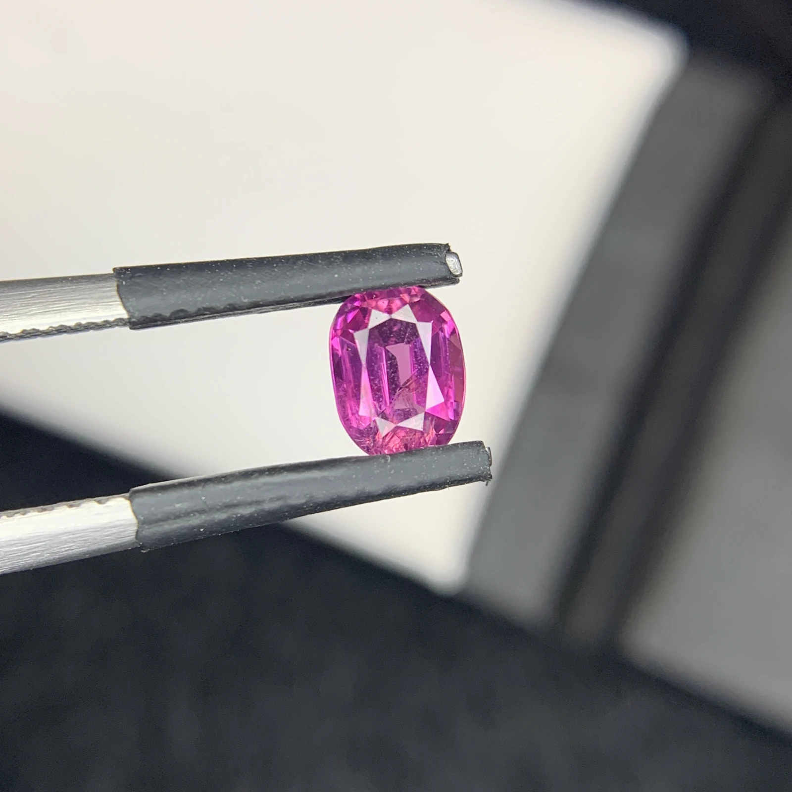0.76 carat Natural Pink Kashmir Sapphire Cushion Shape Loose Gemstone from Pakistan — view 11