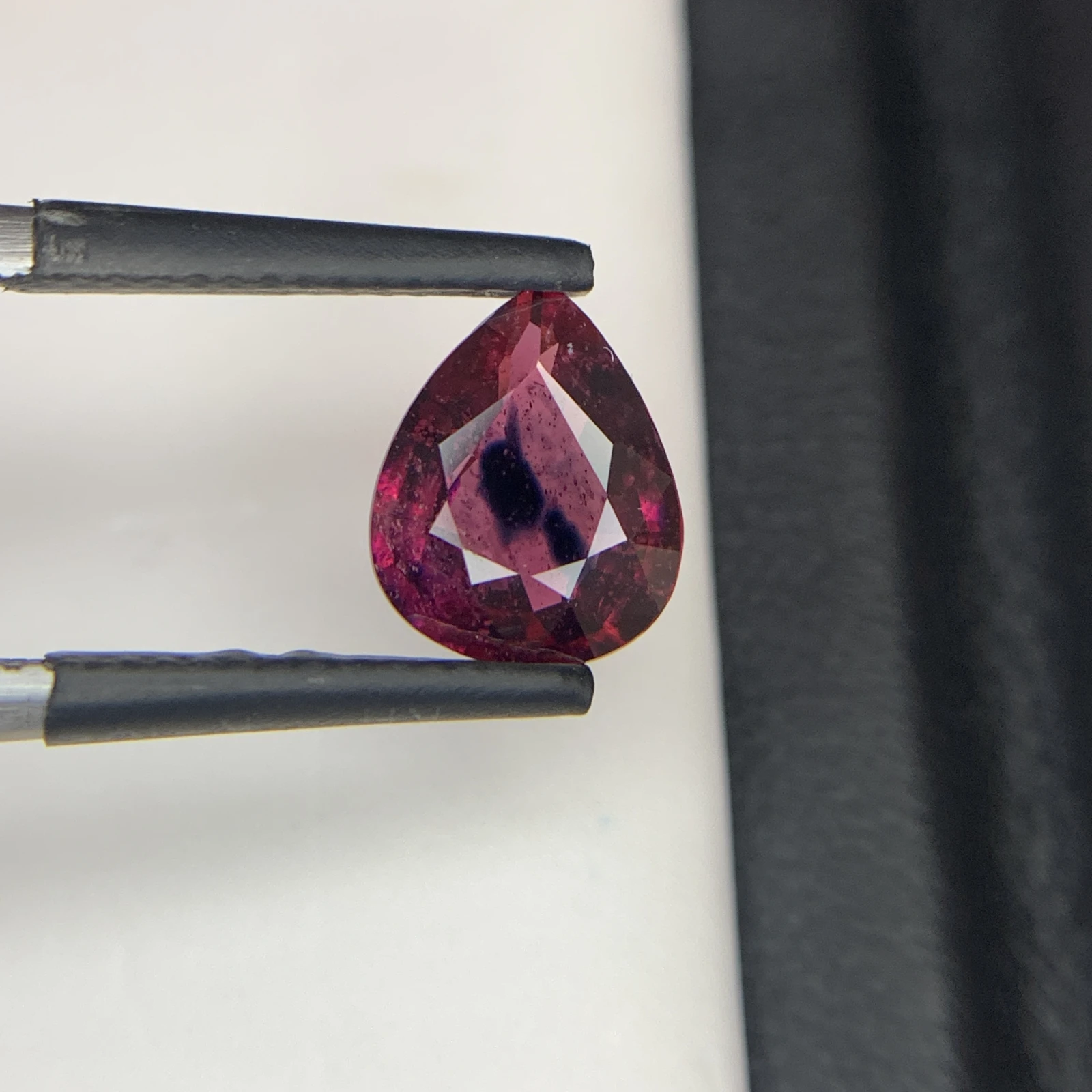 Natural Reddish Purple Ruby 2.19 Carat Faceted Pear Shape Loose Gemstone For Jewelry — view 9