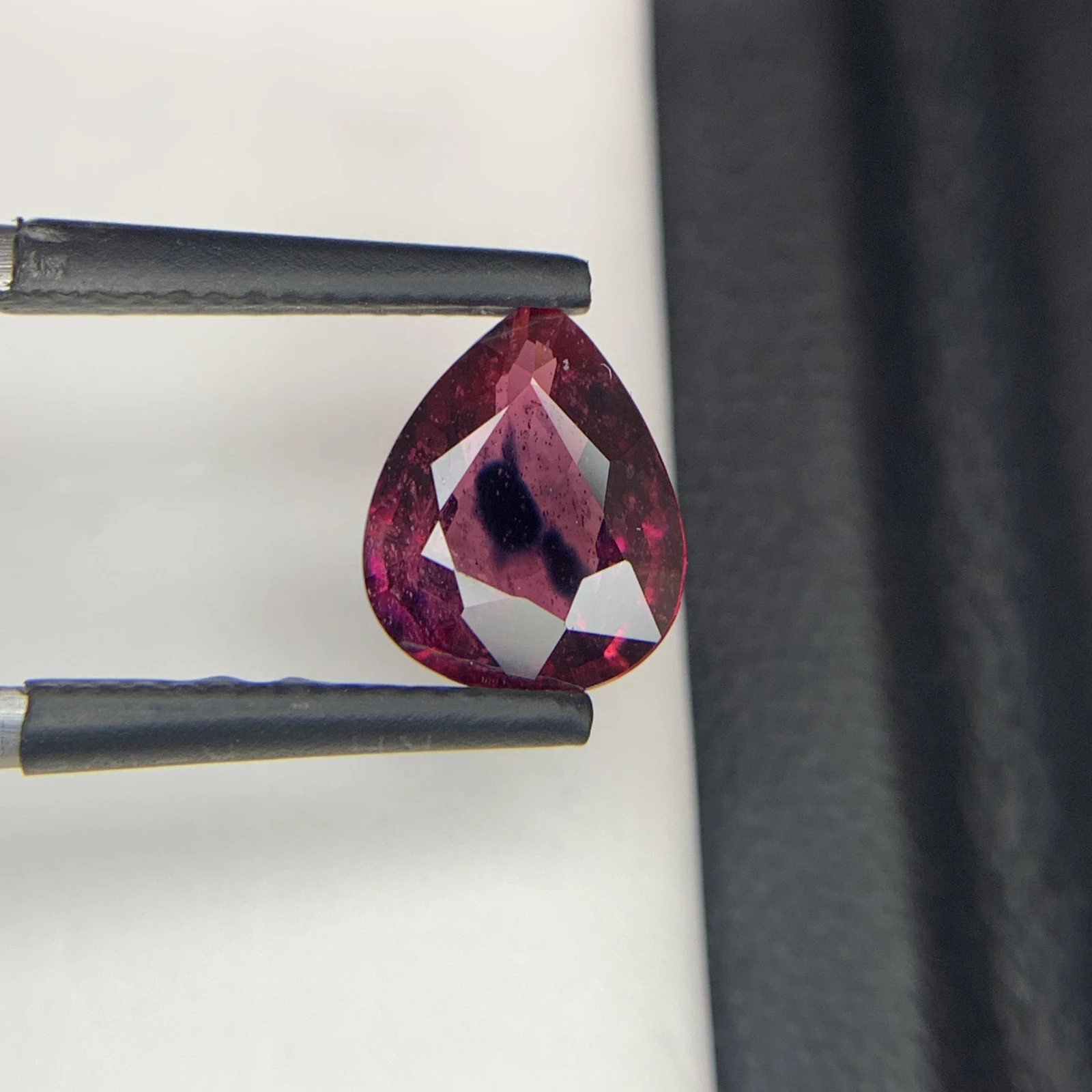 Natural Reddish Purple Ruby 2.19 Carat Faceted Pear Shape Loose Gemstone For Jewelry — view 10