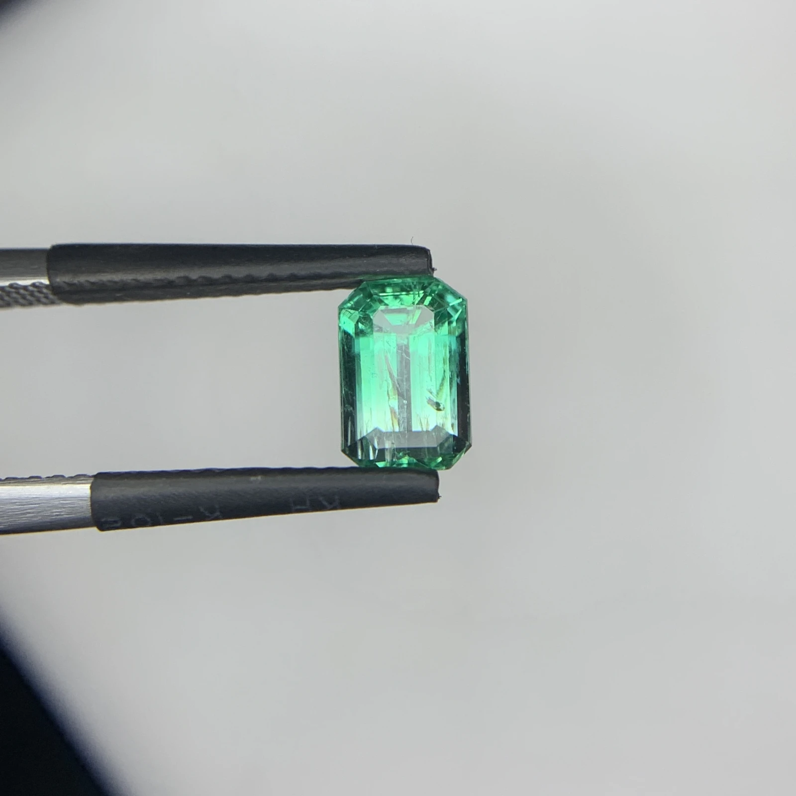 Natural Green Emerald 1.29 Carat Emerald Shape Faceted Loose Gemstone — view 3
