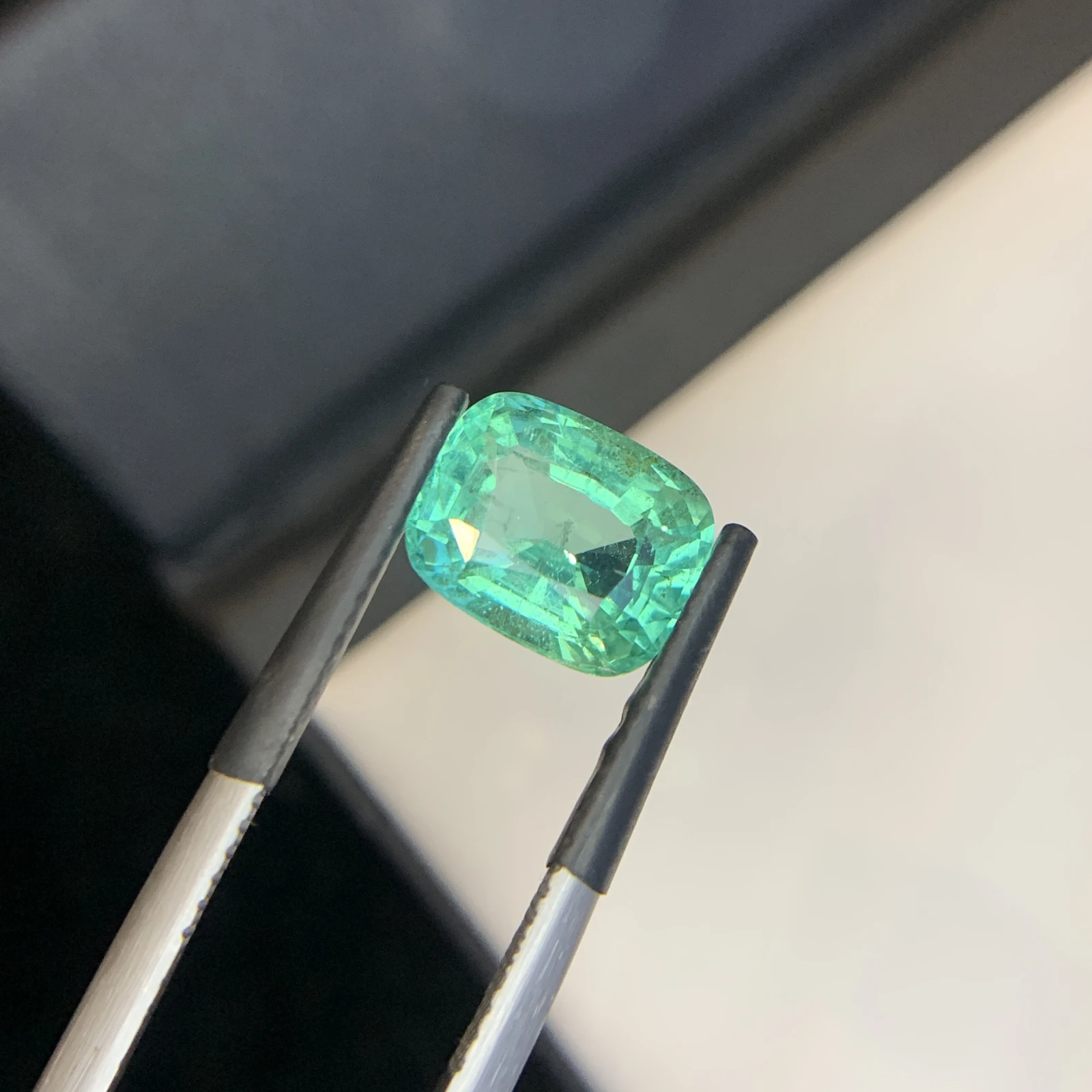 IGI Certified 3.14 ct Natural Panjshir Emerald Cushion Shape Loose Gemstone from Afghanistan — view 16