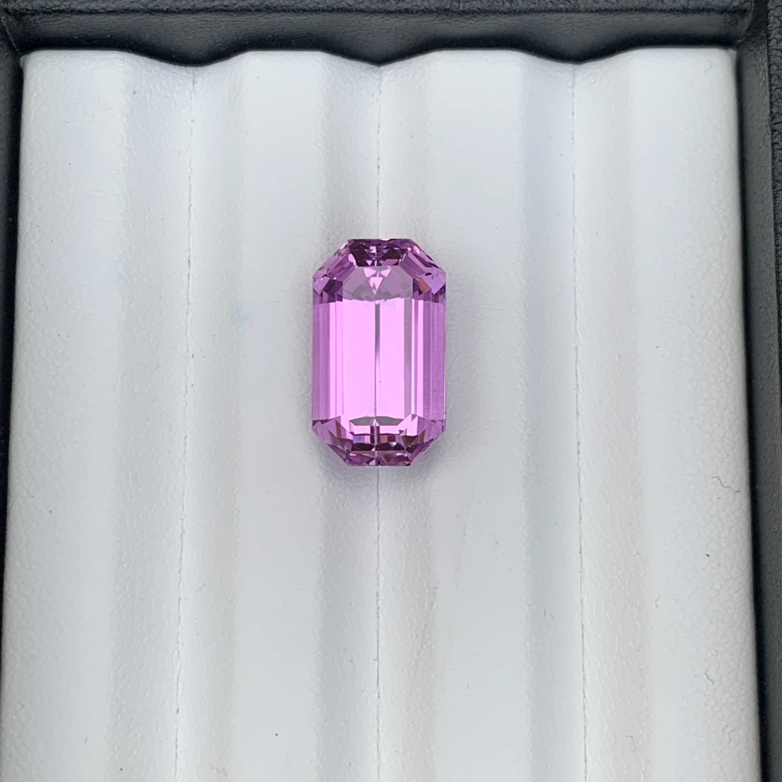 Natural Pinkish Purple Kunzite 16.03 Carat Faceted Emerald Cut Loose Gemstone — view 2