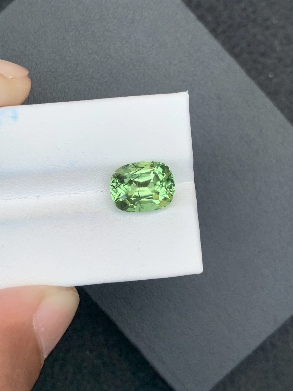 5.52 ct Natural Ludwigite Peridot Cushion Shape Loose Gemstone from Supat Valley Pakistan — view 7