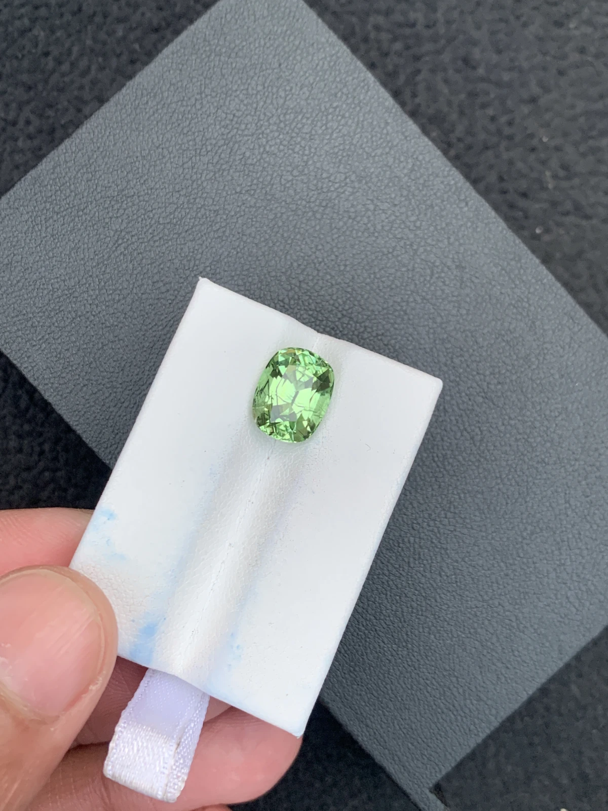 5.52 ct Natural Ludwigite Peridot Cushion Shape Loose Gemstone from Supat Valley Pakistan — view 10