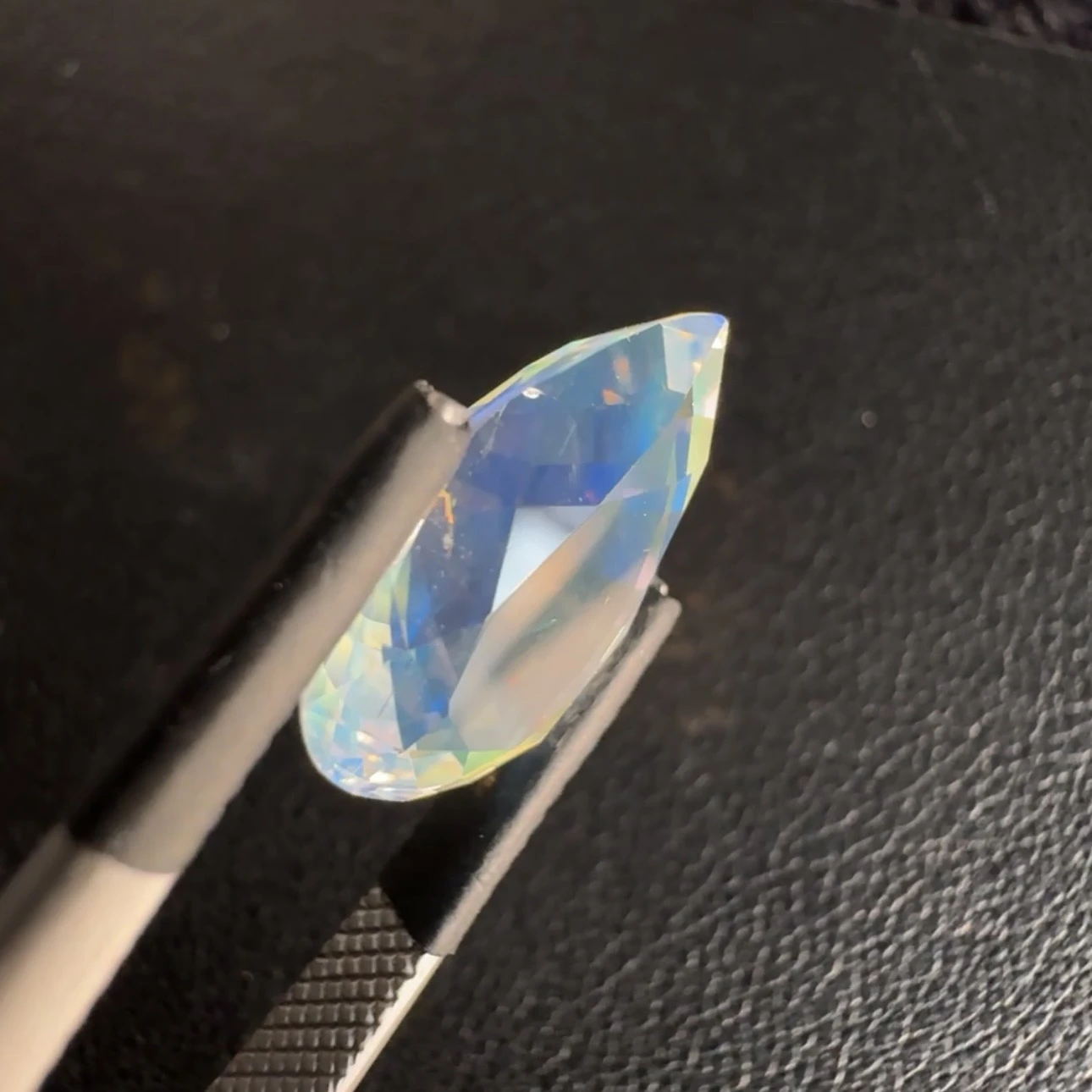 ICA GemLab Certified 5.16 ct Natural Rainbow Moonstone Pear Shape Loose Gemstone from Madagascar — view 6