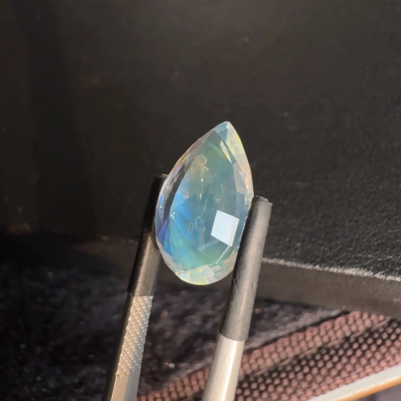 ICA GemLab Certified 5.16 ct Natural Rainbow Moonstone Pear Shape Loose Gemstone from Madagascar — view 10