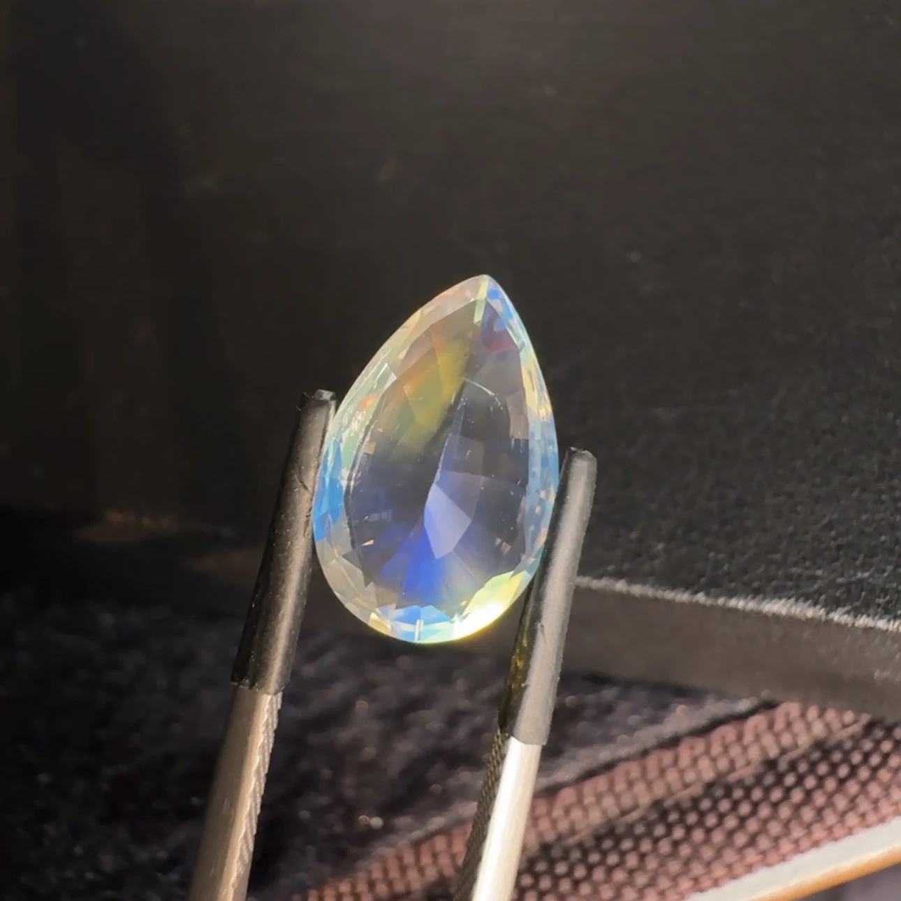 ICA GemLab Certified 5.16 ct Natural Rainbow Moonstone Pear Shape Loose Gemstone from Madagascar — view 11