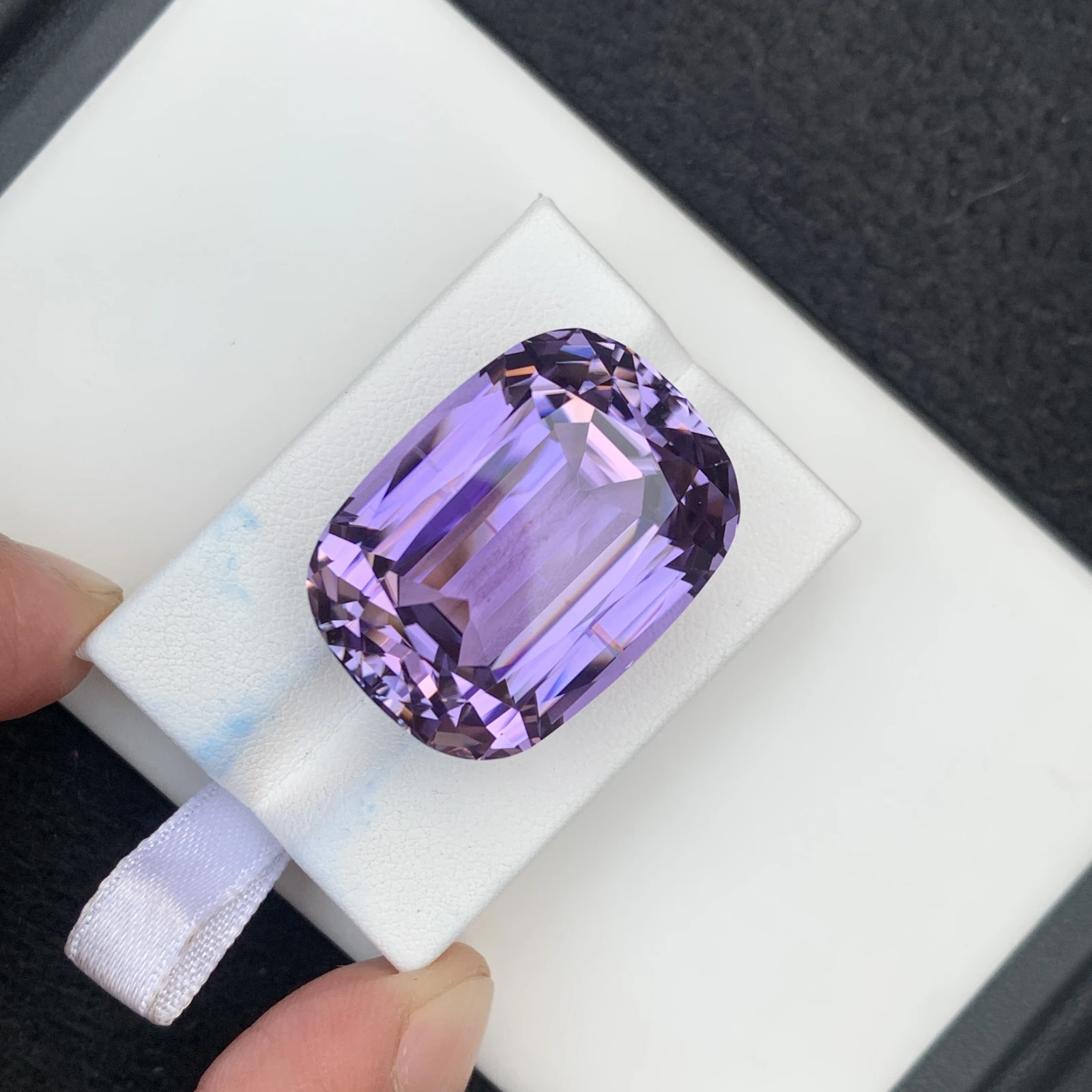 95.24 carat Unheated Natural Purple Kunizte Cushion Shape Loose Gemstone from Afghanisan — view 2