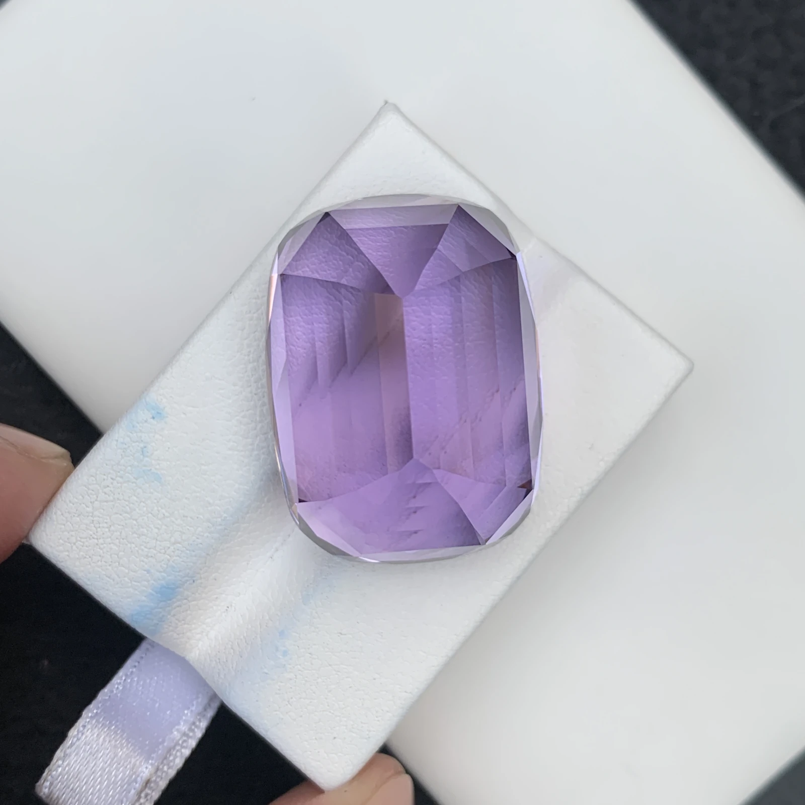 95.24 carat Unheated Natural Purple Kunizte Cushion Shape Loose Gemstone from Afghanisan — view 12