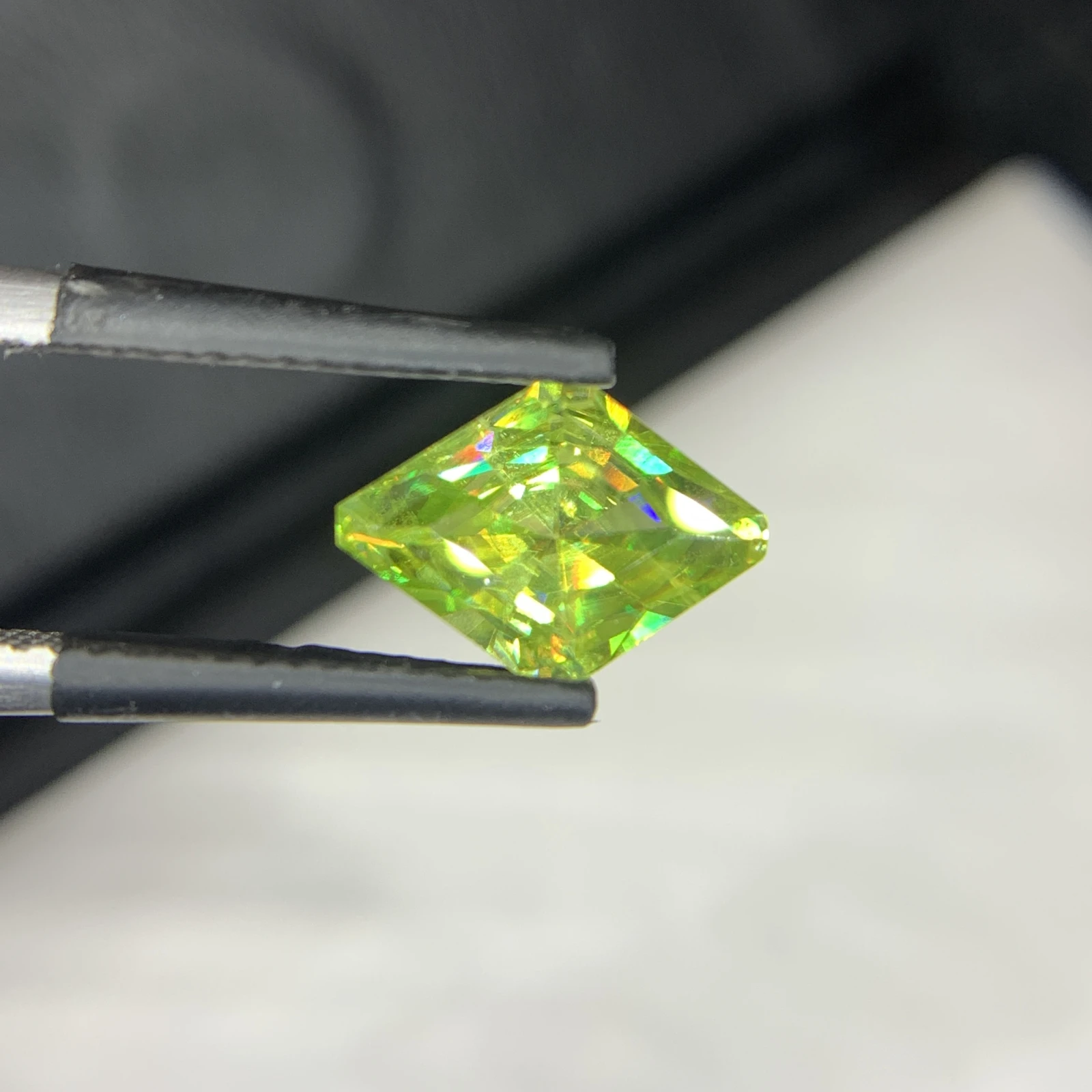 1.60 carat Natural Green Sphene Fancy Shape Loose Gemstone — view 2