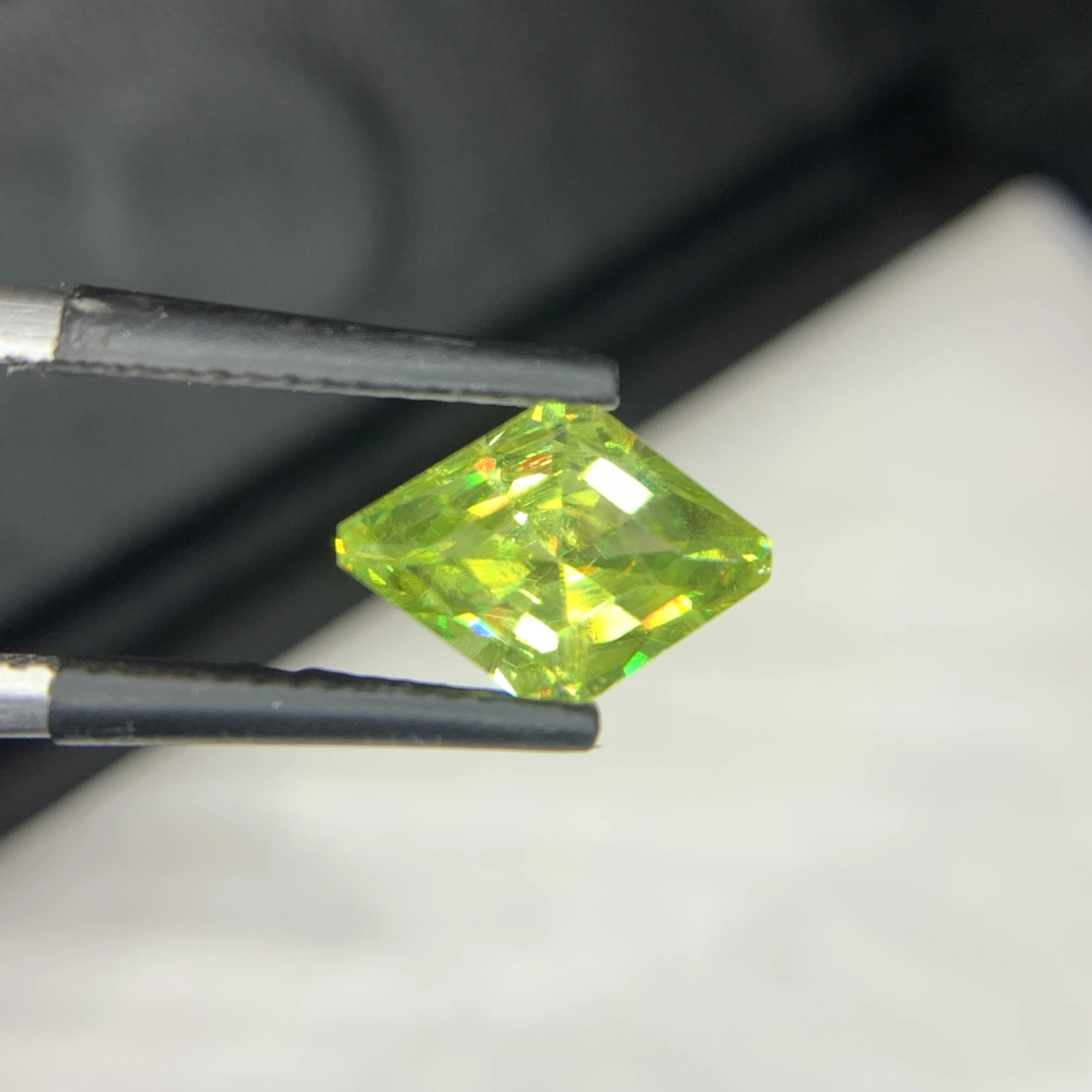 1.60 carat Natural Green Sphene Fancy Shape Loose Gemstone — view 3