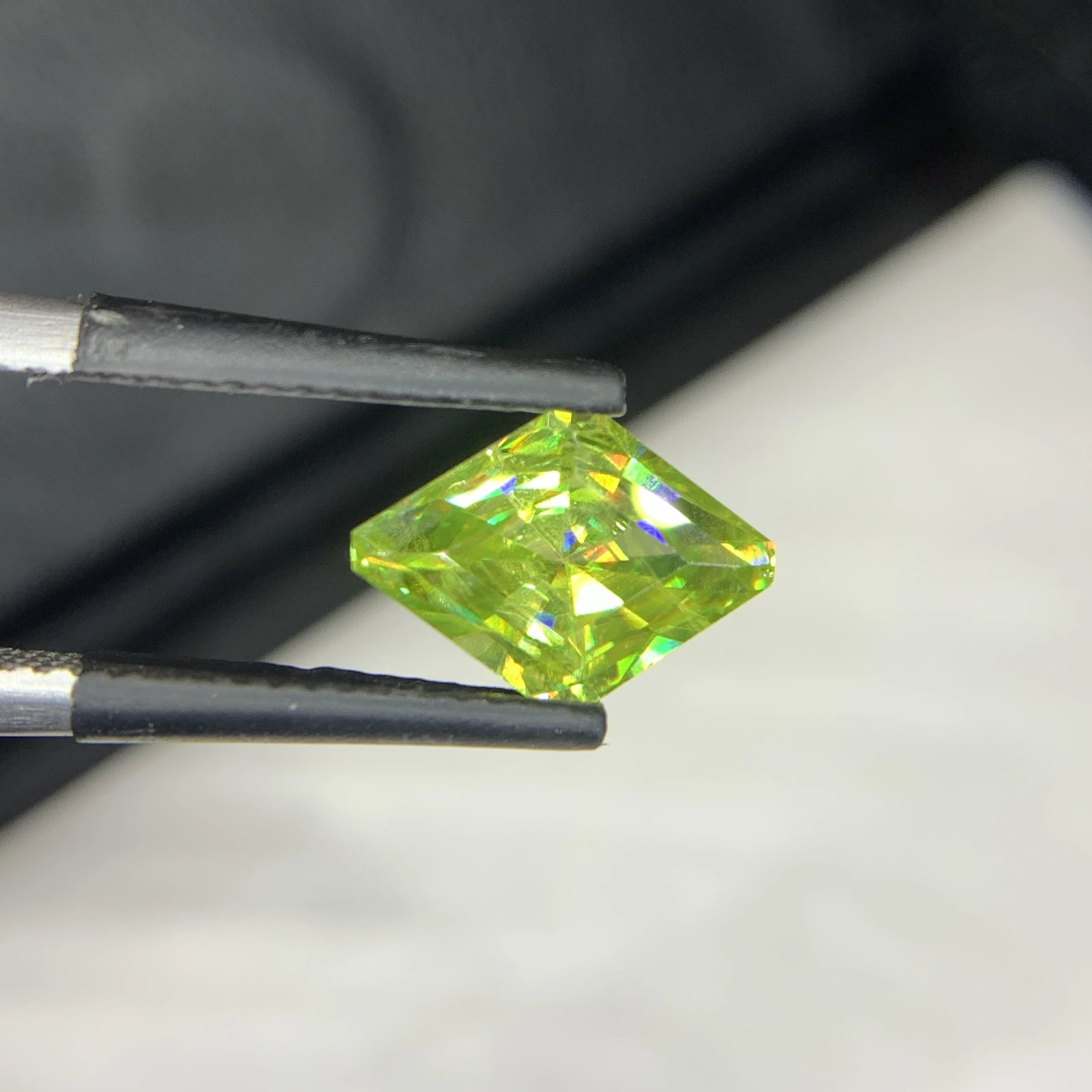 1.60 carat Natural Green Sphene Fancy Shape Loose Gemstone — view 4