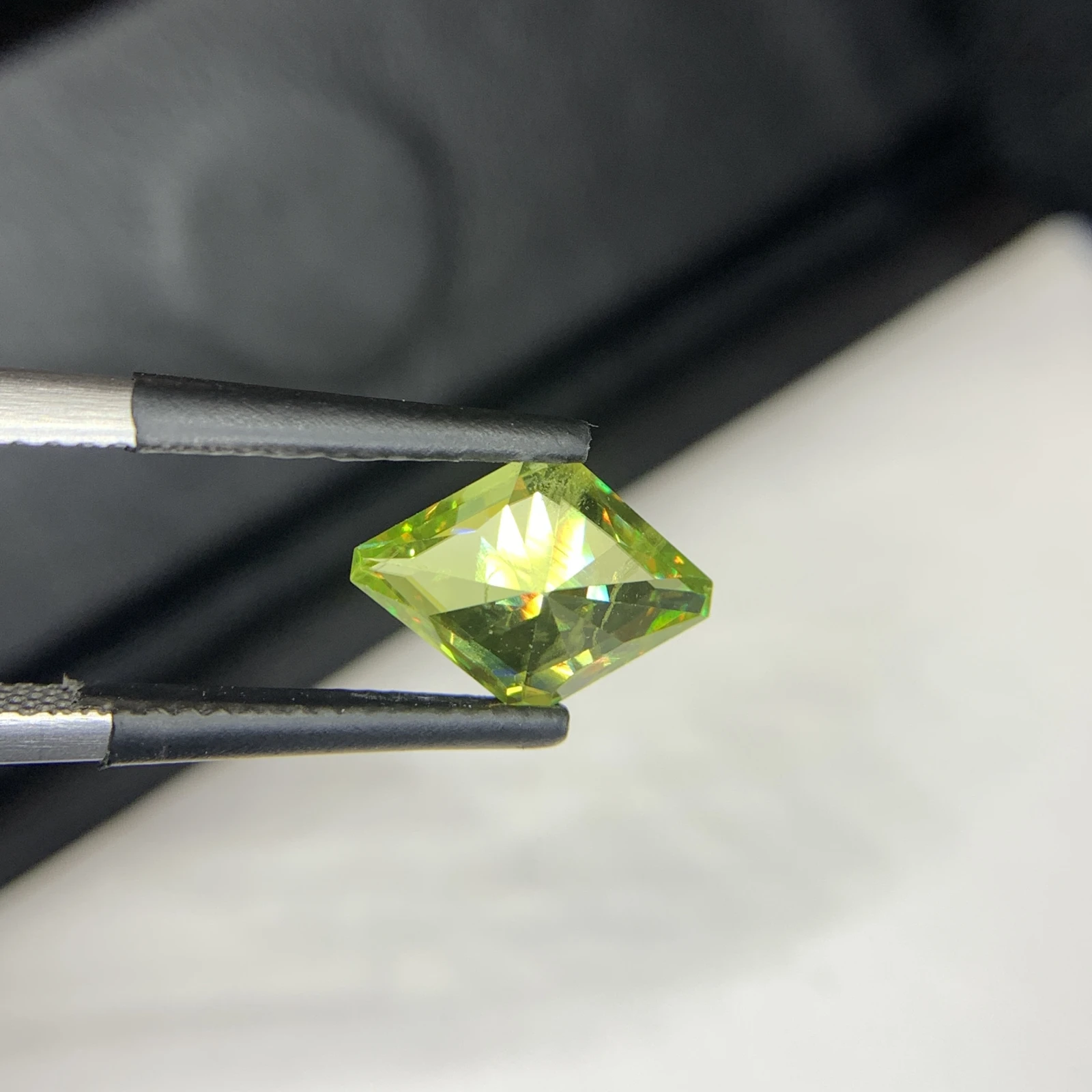1.60 carat Natural Green Sphene Fancy Shape Loose Gemstone — view 7