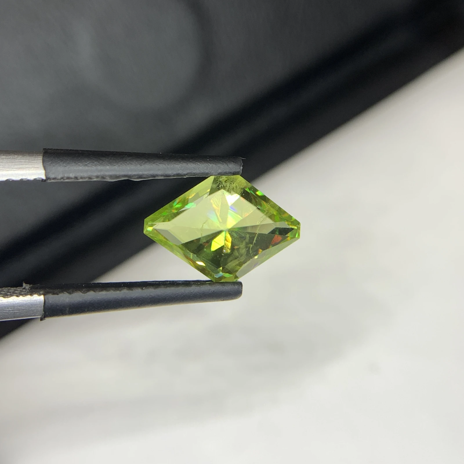 1.60 carat Natural Green Sphene Fancy Shape Loose Gemstone — view 9