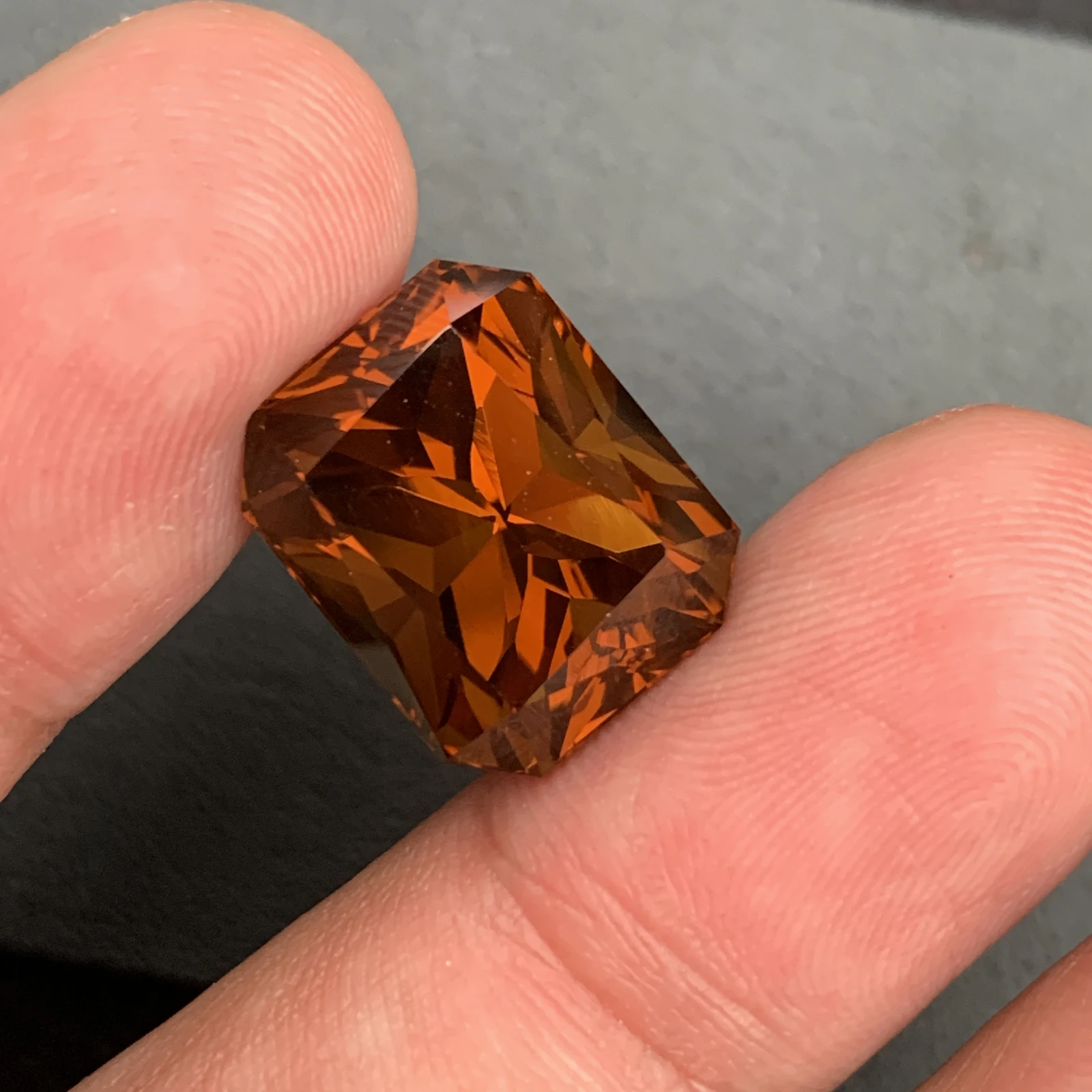 Natural Citrine 21.30 Carats Amber Tone Display Healing Crystal Gemstone For Statement Jewelry — view 2