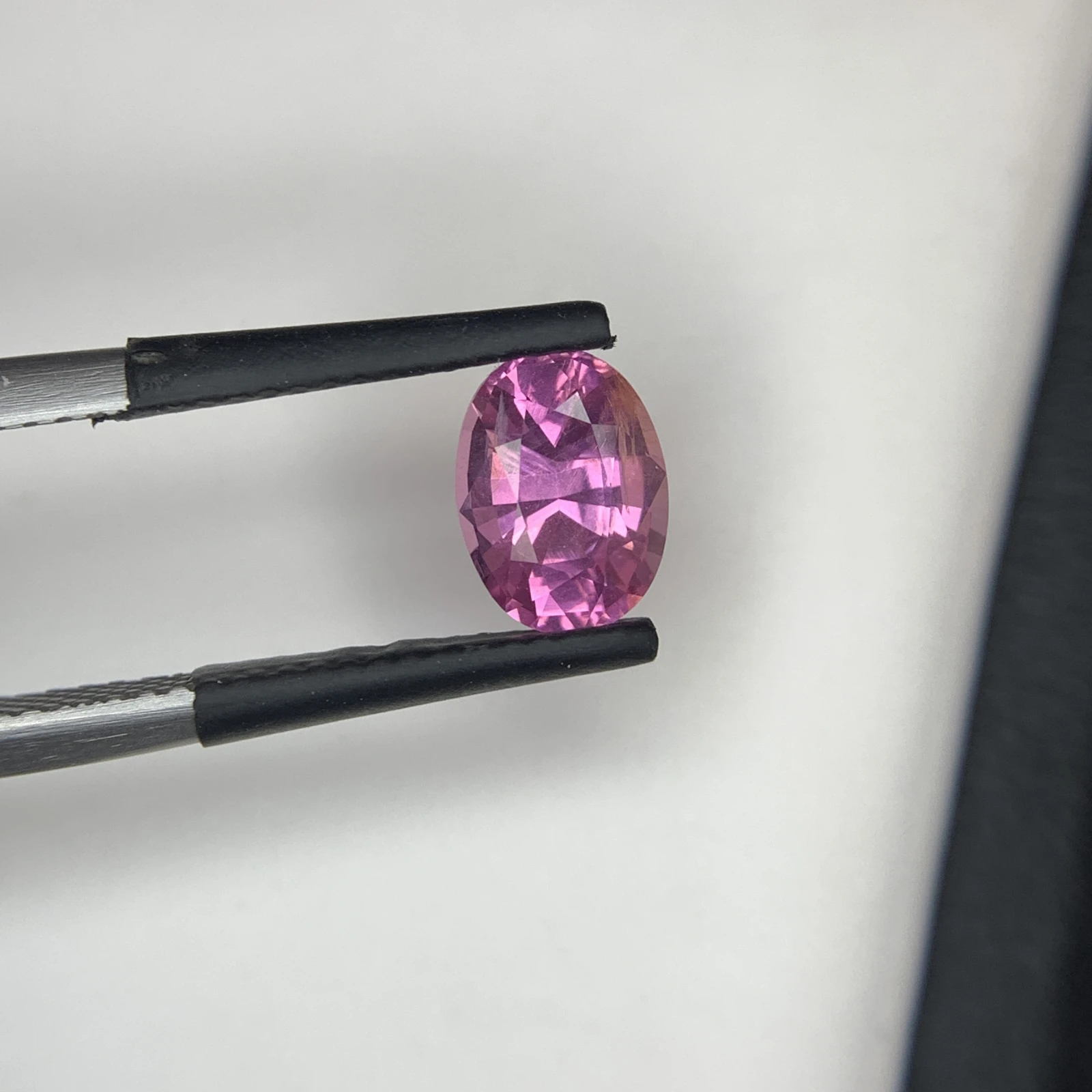 Natural Mahenge Pink Spinel 1.61 Carat Faceted Oval Shape Loose Gemstone — view 9