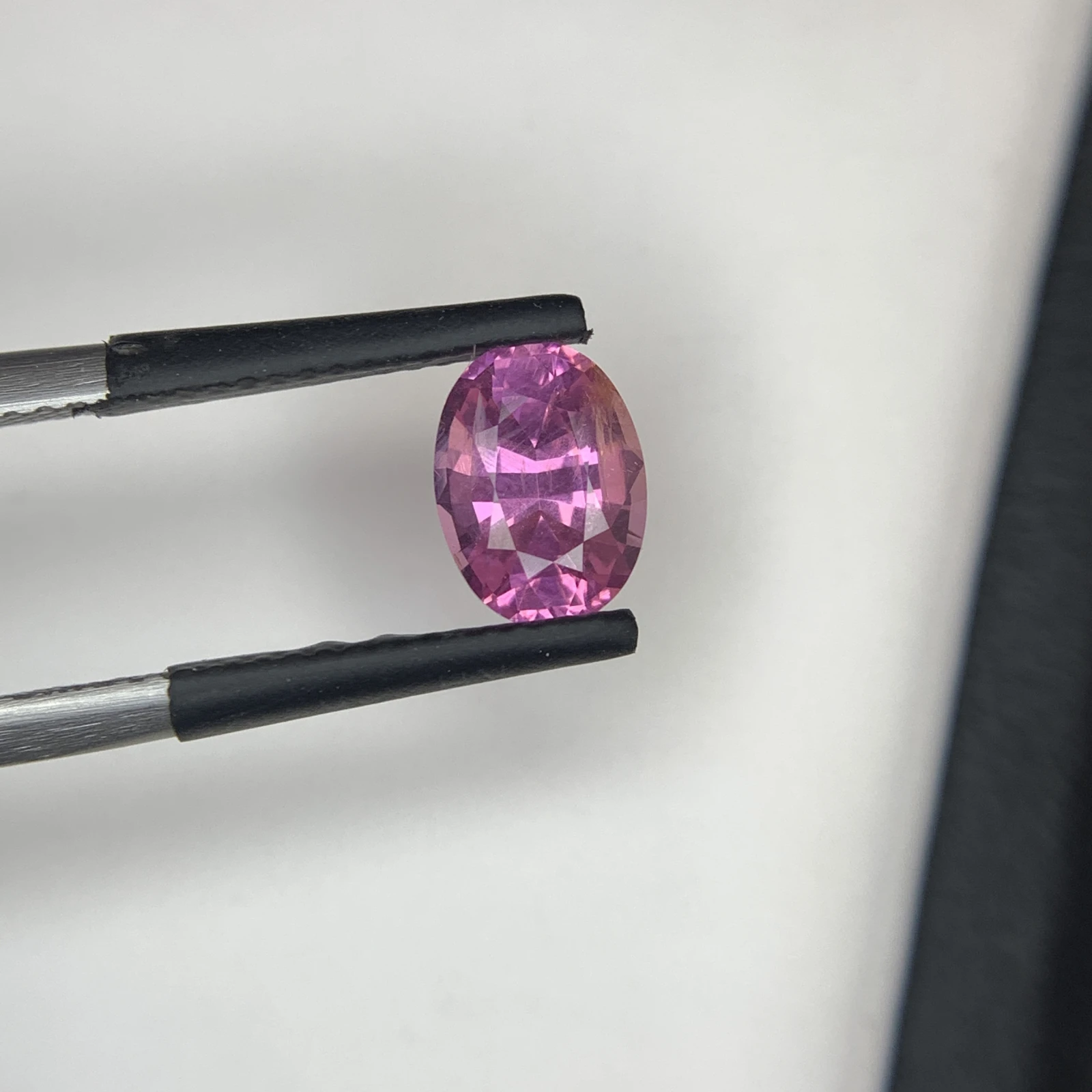 Natural Mahenge Pink Spinel 1.61 Carat Faceted Oval Shape Loose Gemstone — view 10