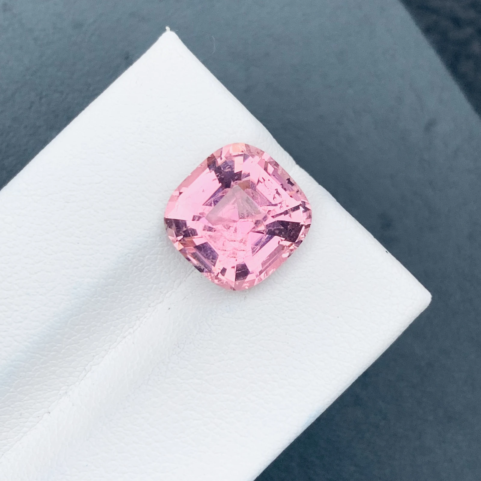 Natural Tourmaline 6.23 Carat, Pink Color Faceted Cushion Loose Gemstone, Fine Jewelry Making — view 6
