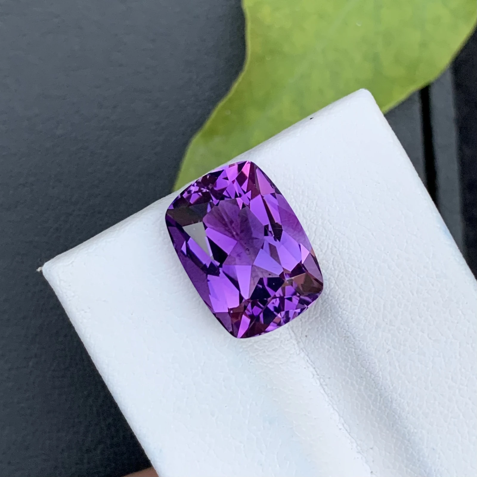 Natural Purple Amethyst Gemstone 9.24 Carat, Cushion Cut For Jewelry Making — view 3