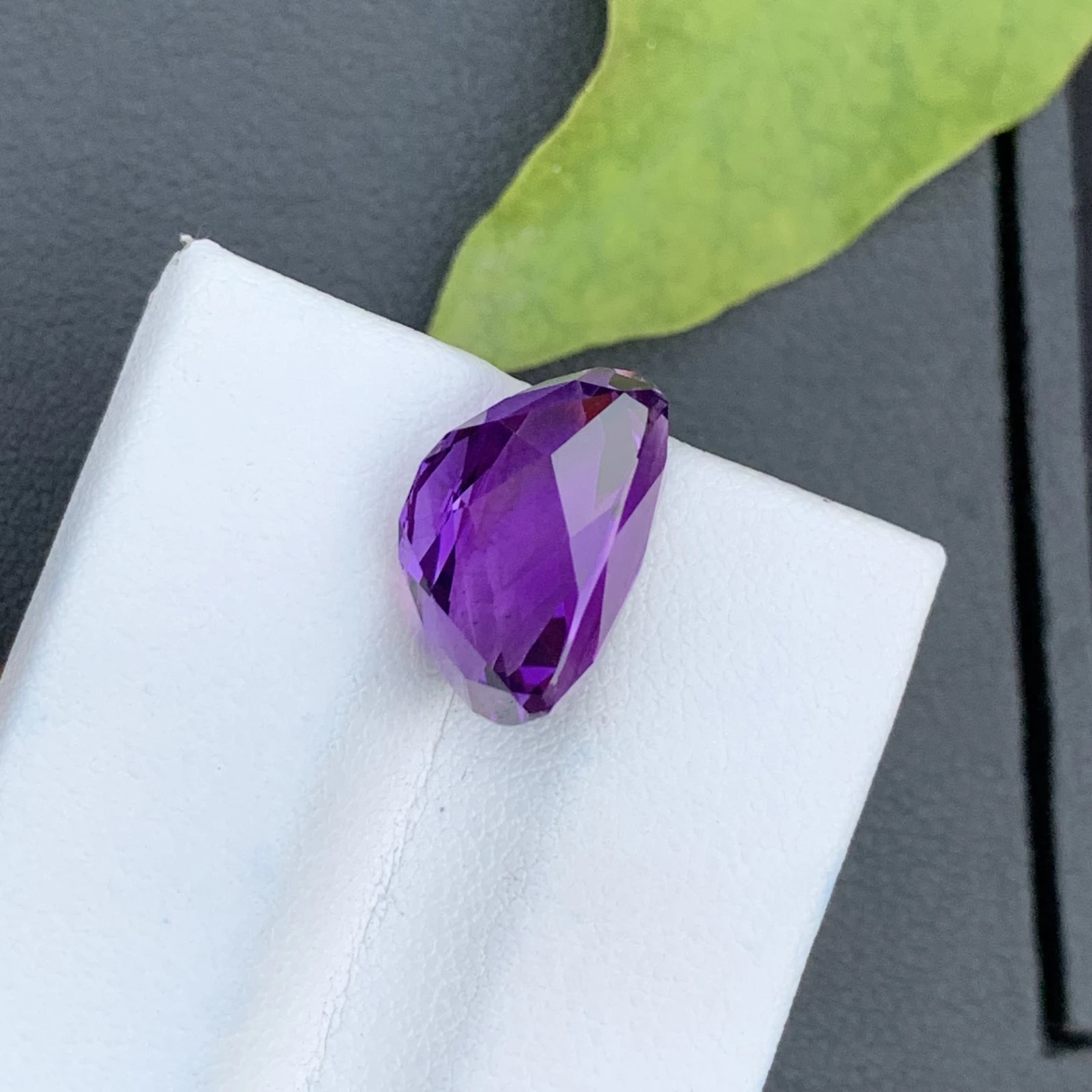 Natural Purple Amethyst Gemstone 9.24 Carat, Cushion Cut For Jewelry Making — view 5